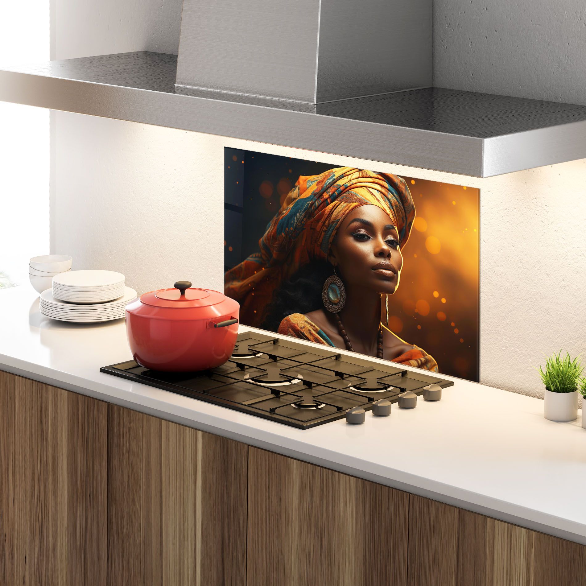 Fashion African Portrait mockup 4