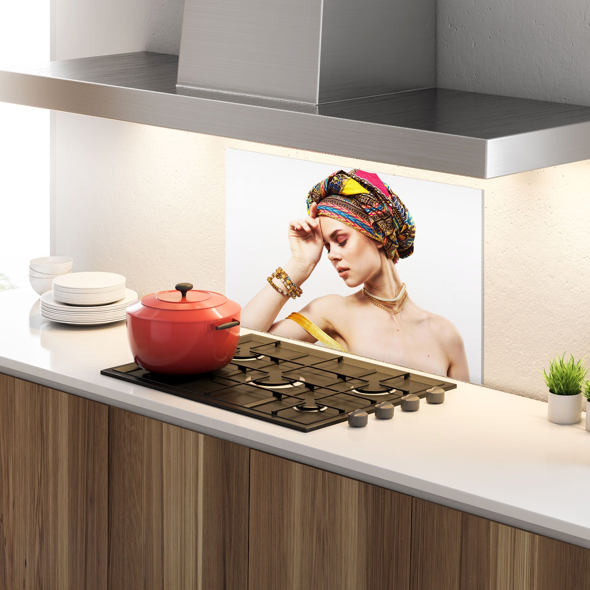 Multicolored Turban mockup 4