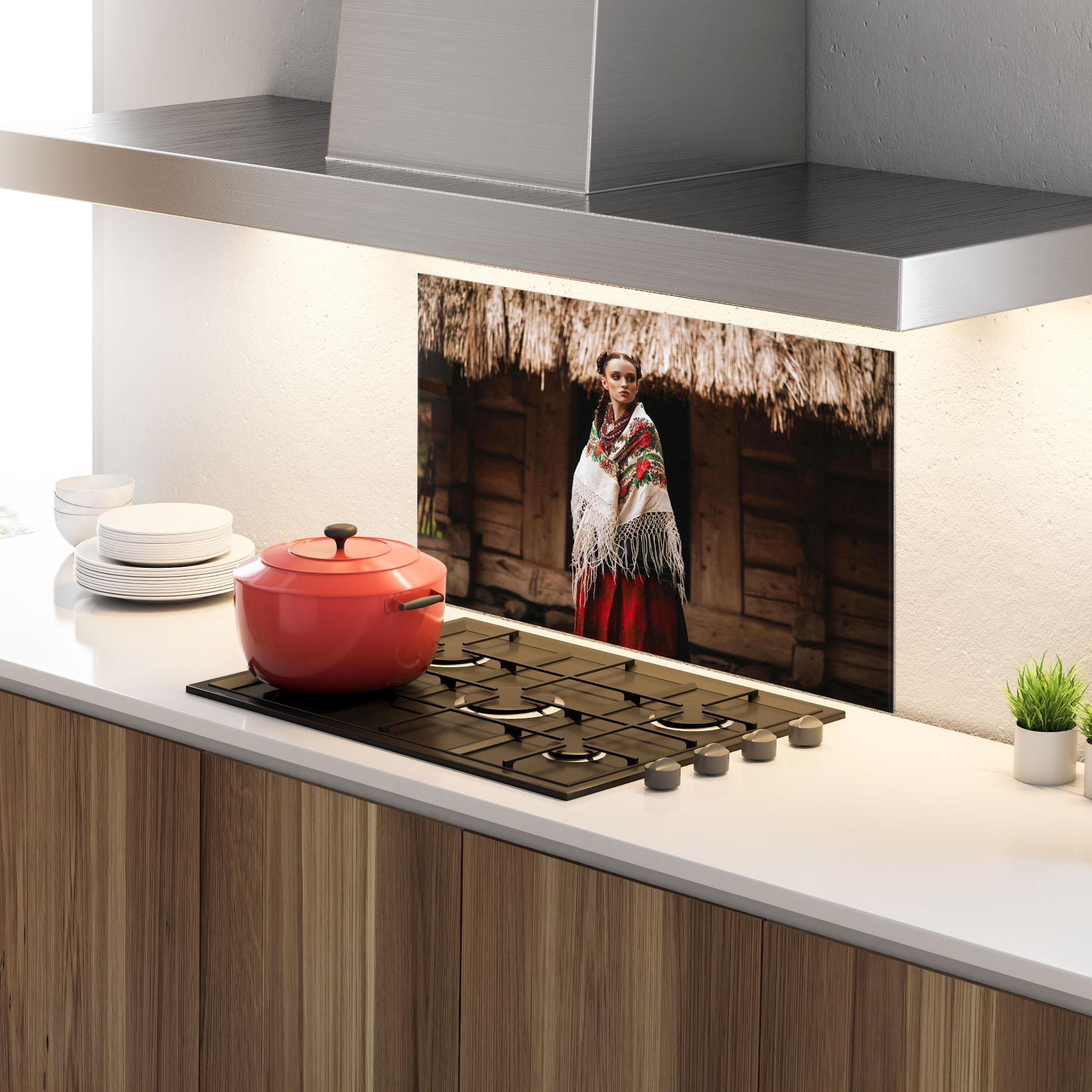 Panou Sticla Bucatarie Ukrainian Dress mockup 4