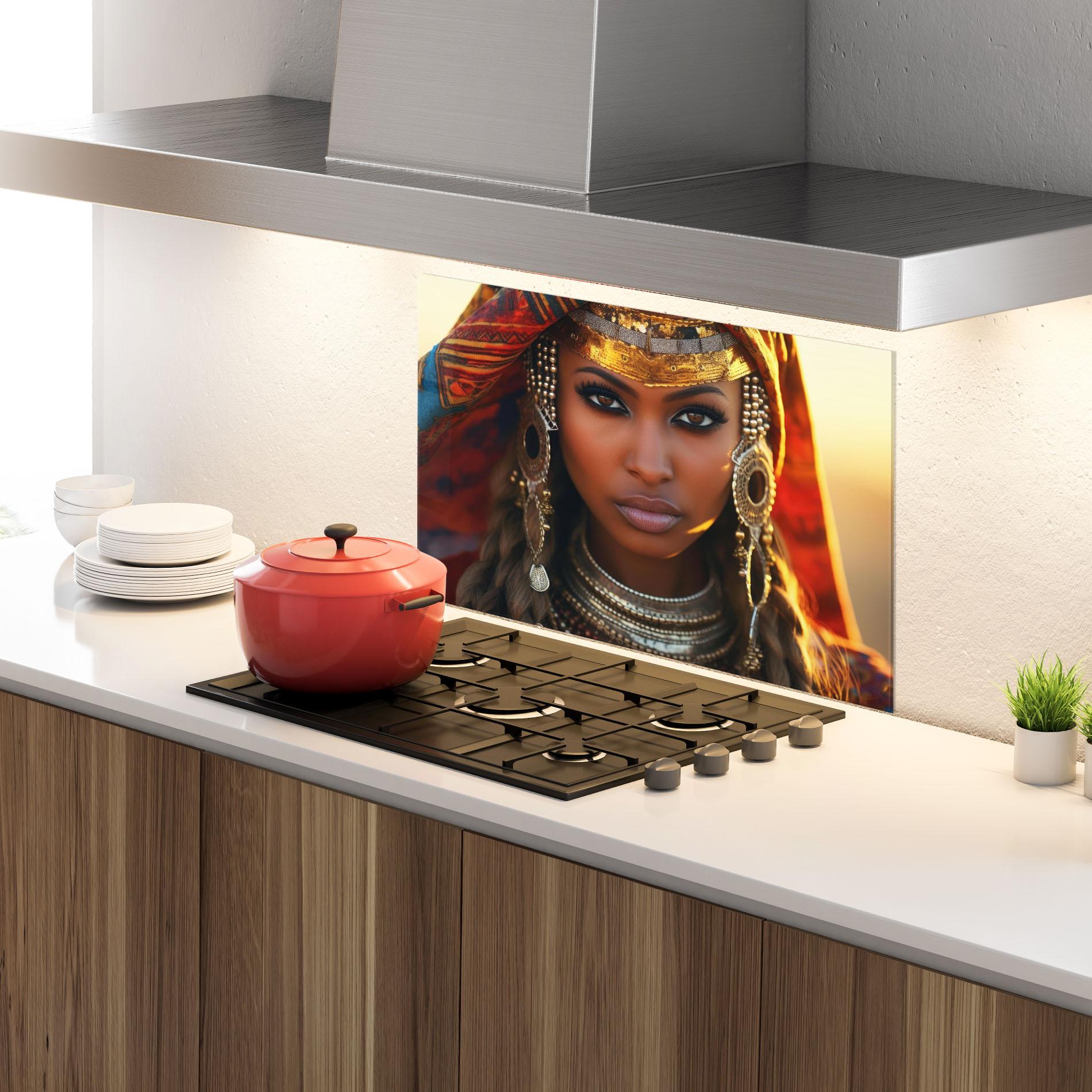 Panou Sticla Bucatarie Unique Smokey Eyes mockup 4