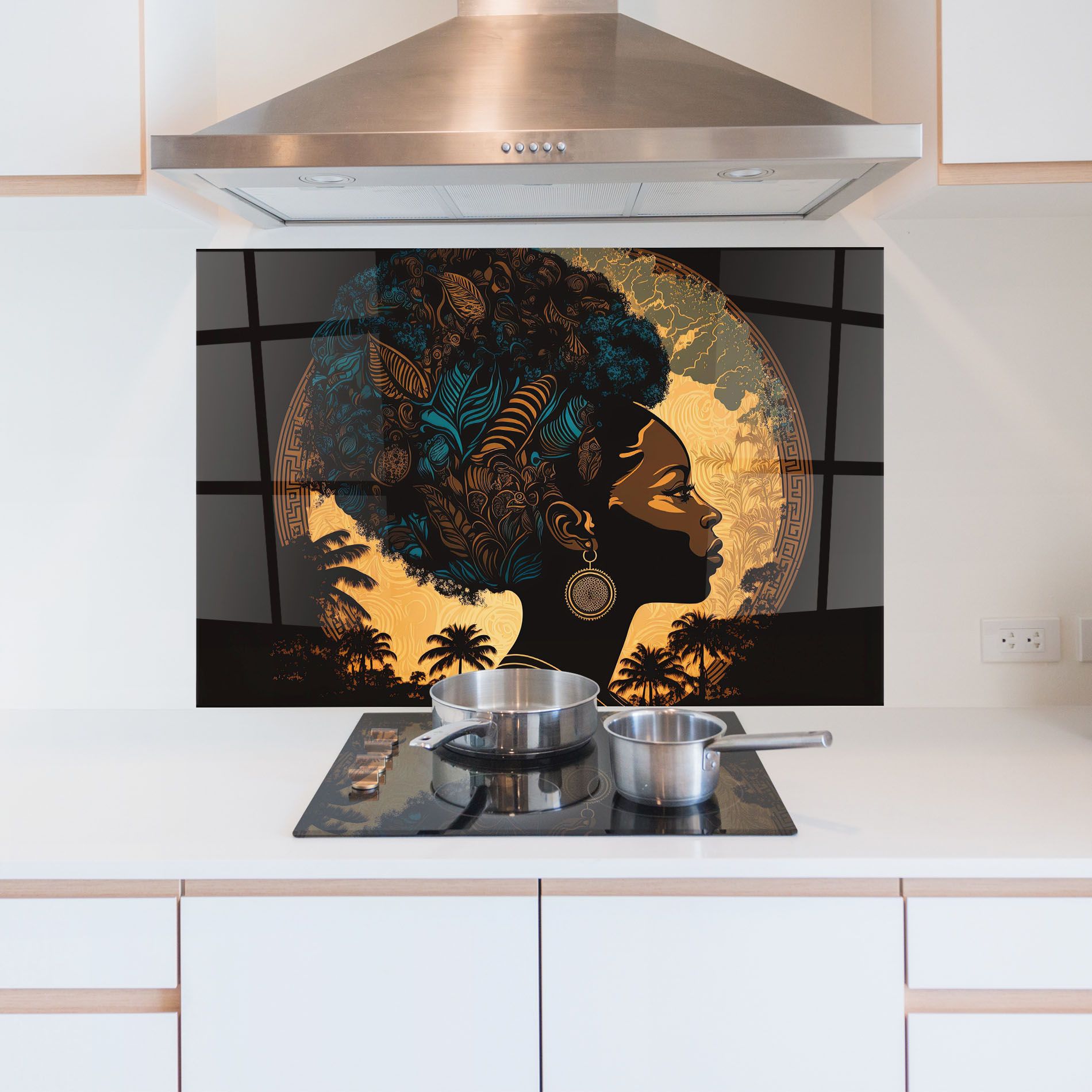 African Profile Woman mockup 5