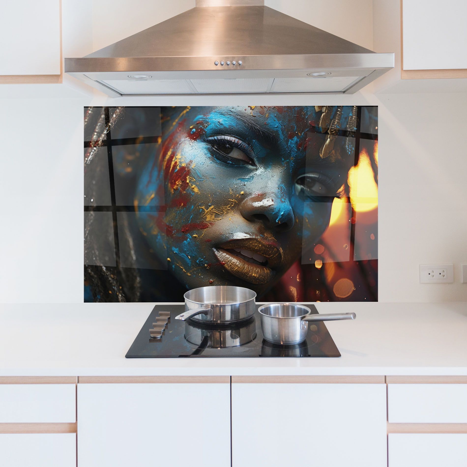 Blue Paint Woman mockup 5