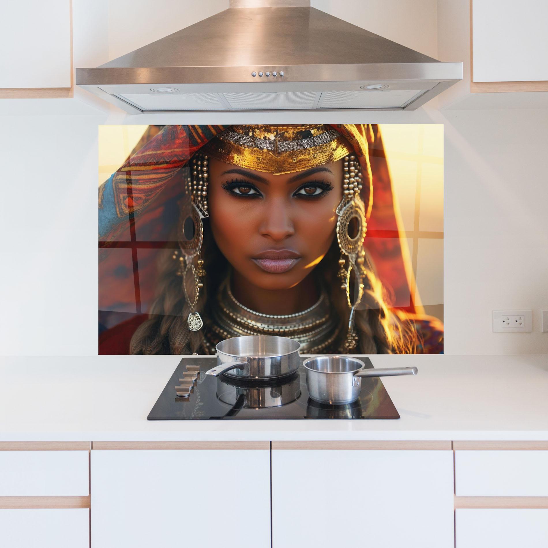 Panou Sticla Bucatarie Unique Smokey Eyes mockup 5