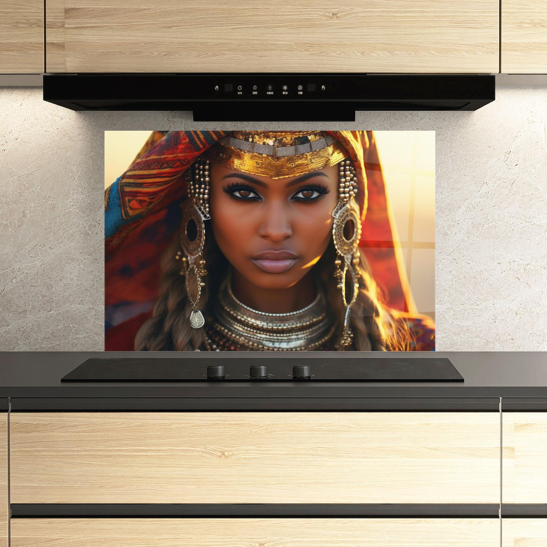 Panou Sticla Bucatarie Unique Smokey Eyes mockup 3