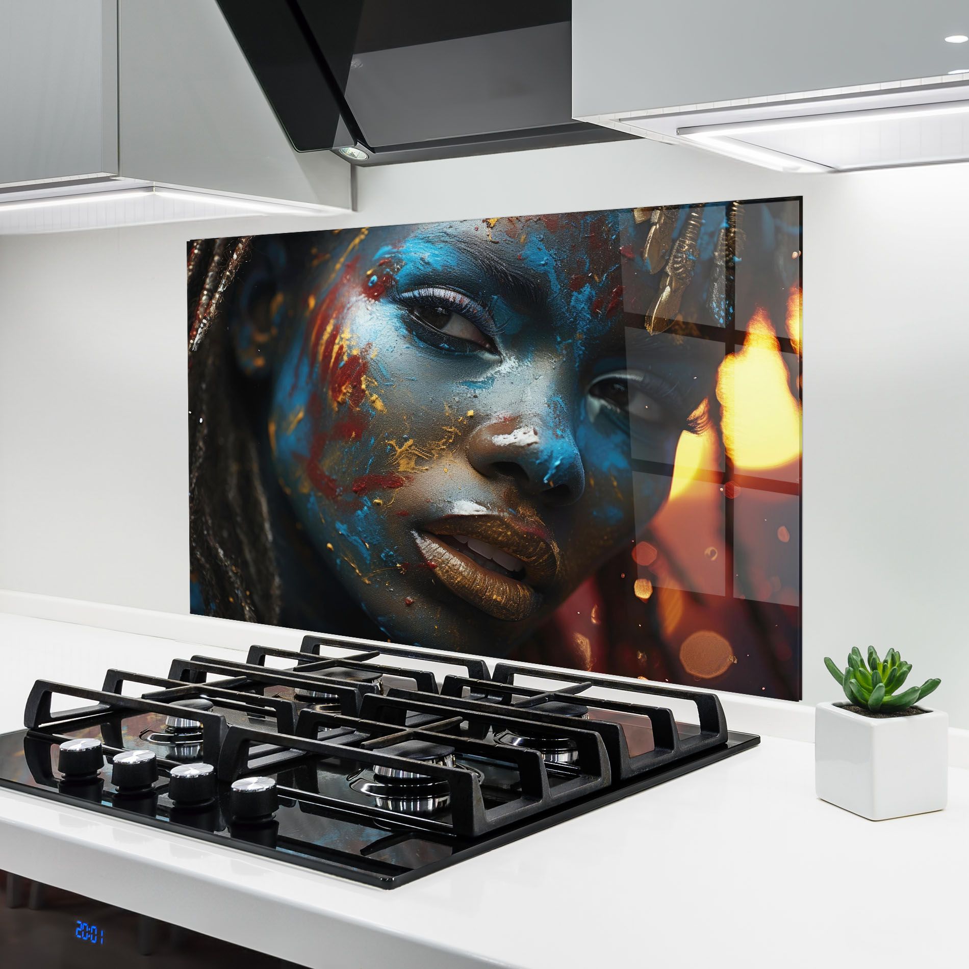 Blue Paint Woman mockup 6