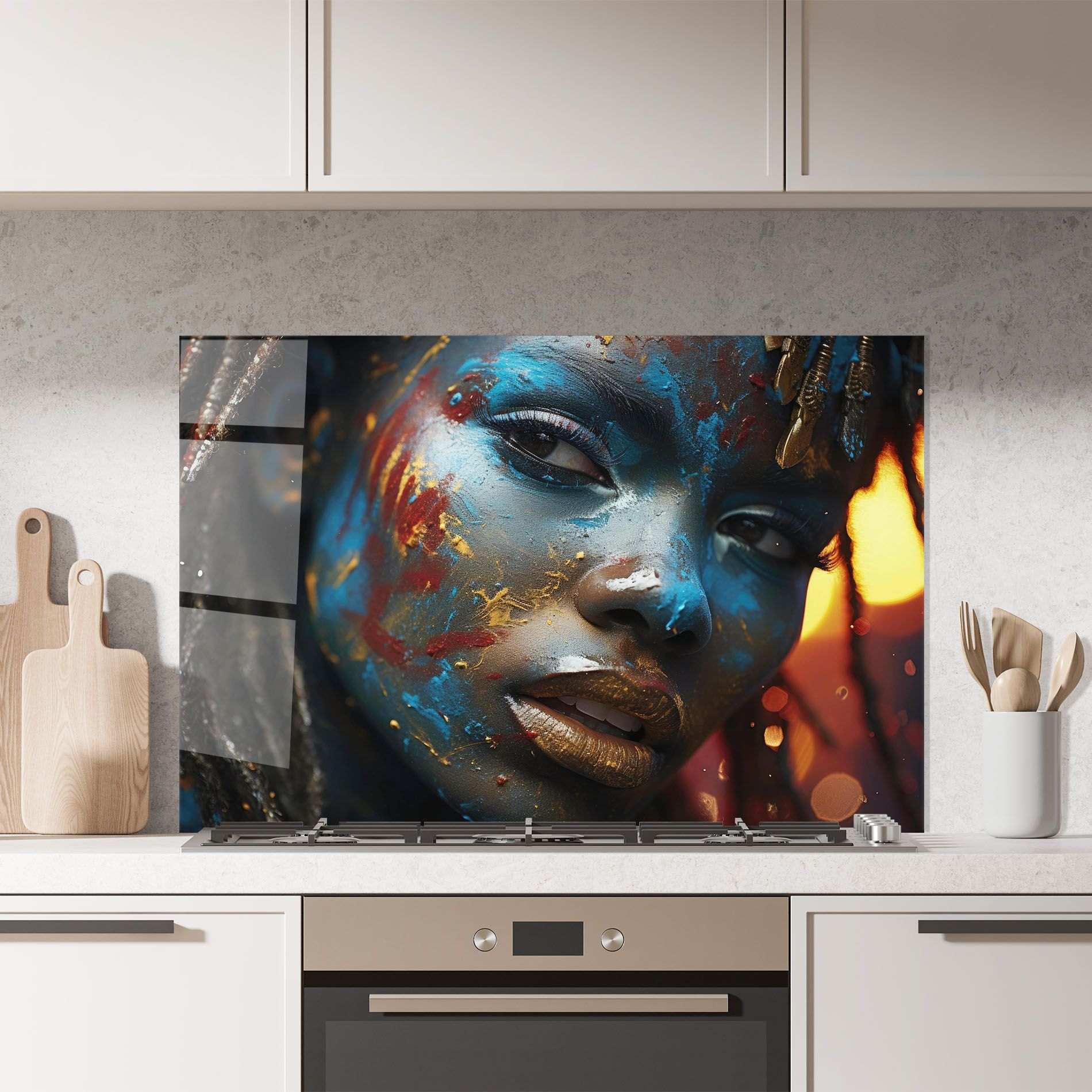 Blue Paint Woman mockup 7