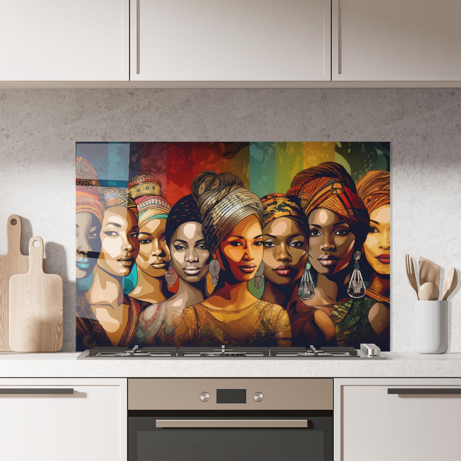 Panou Sticla Bucatarie Cultural Diversity mockup 7