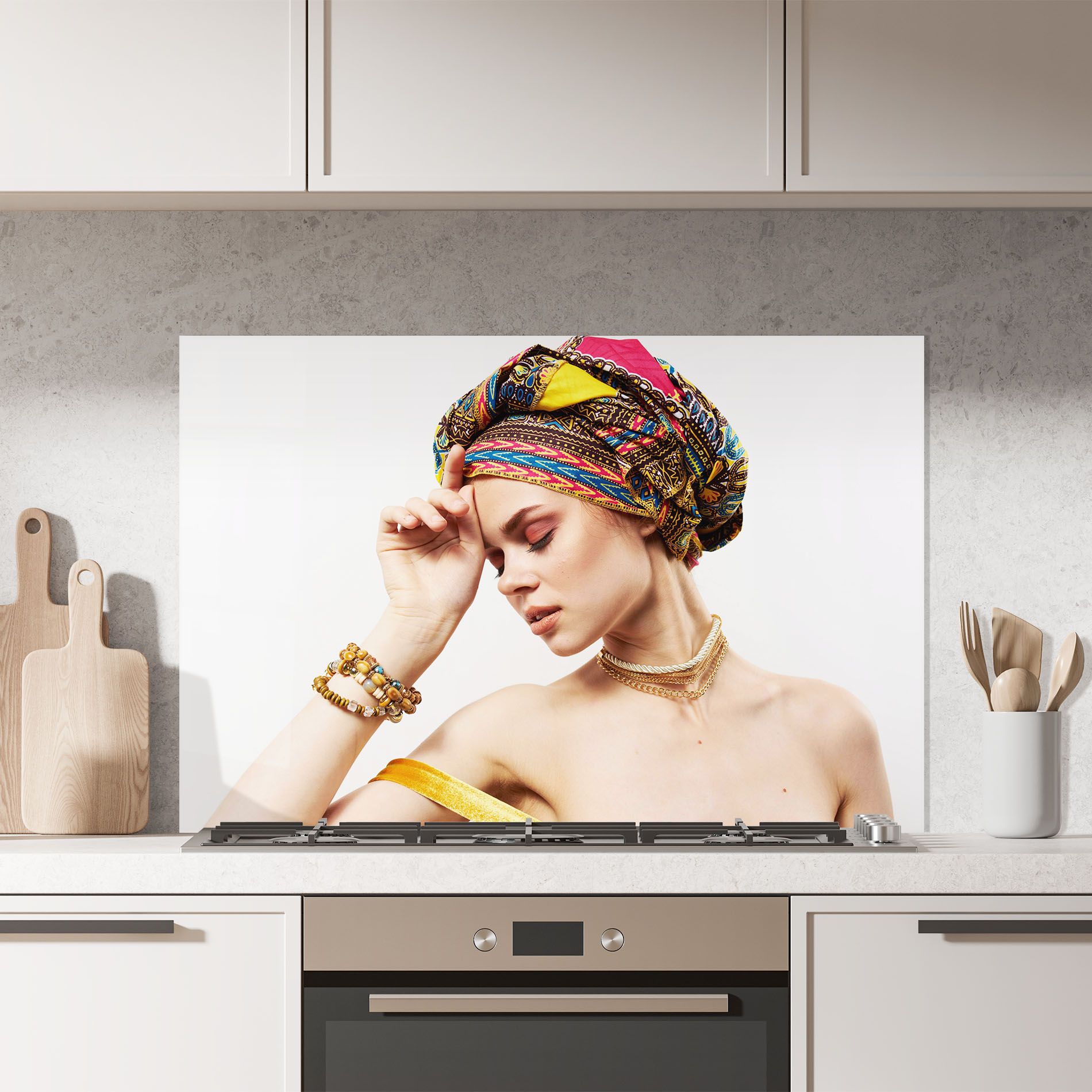 Multicolored Turban mockup 7