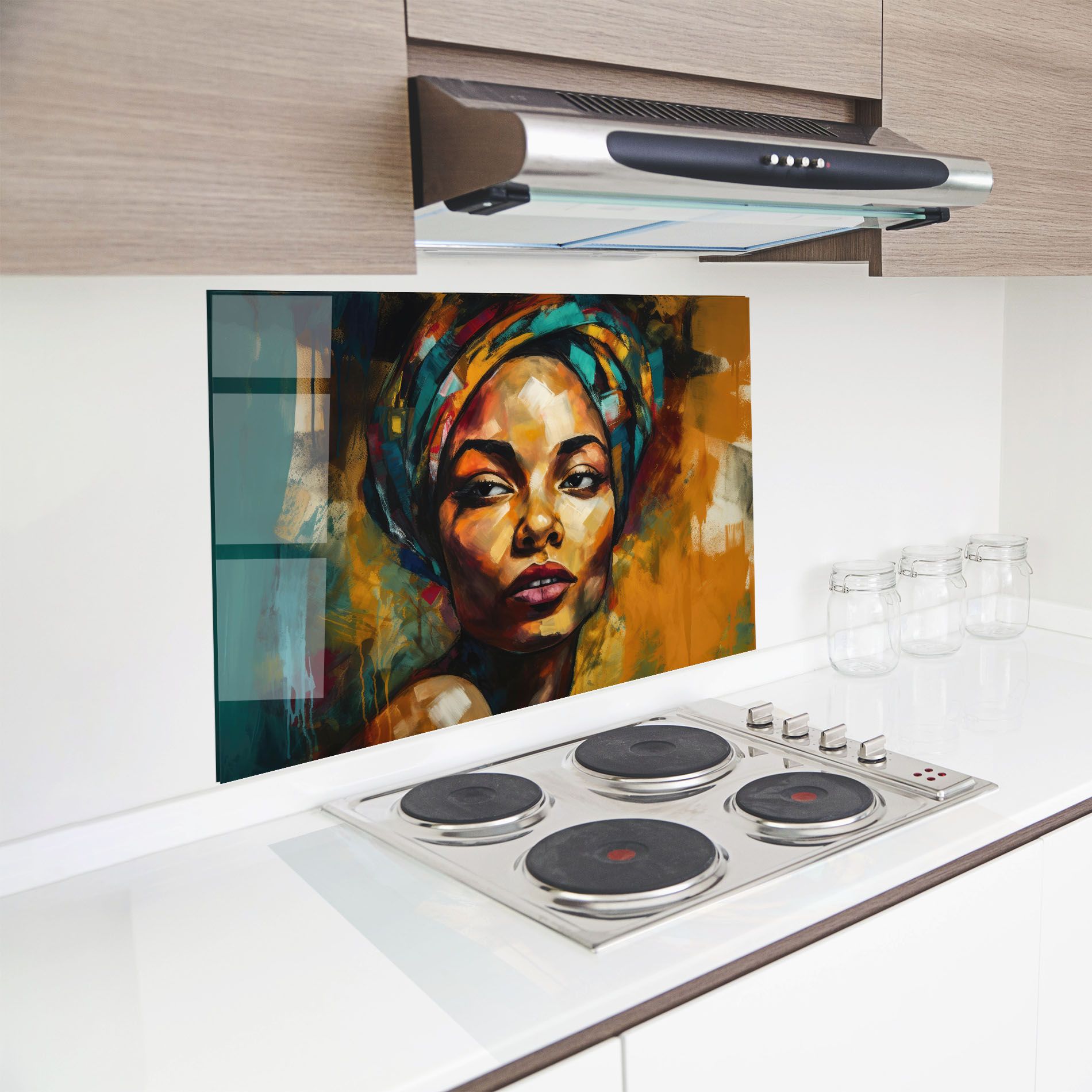 African Woman Looking mockup 8