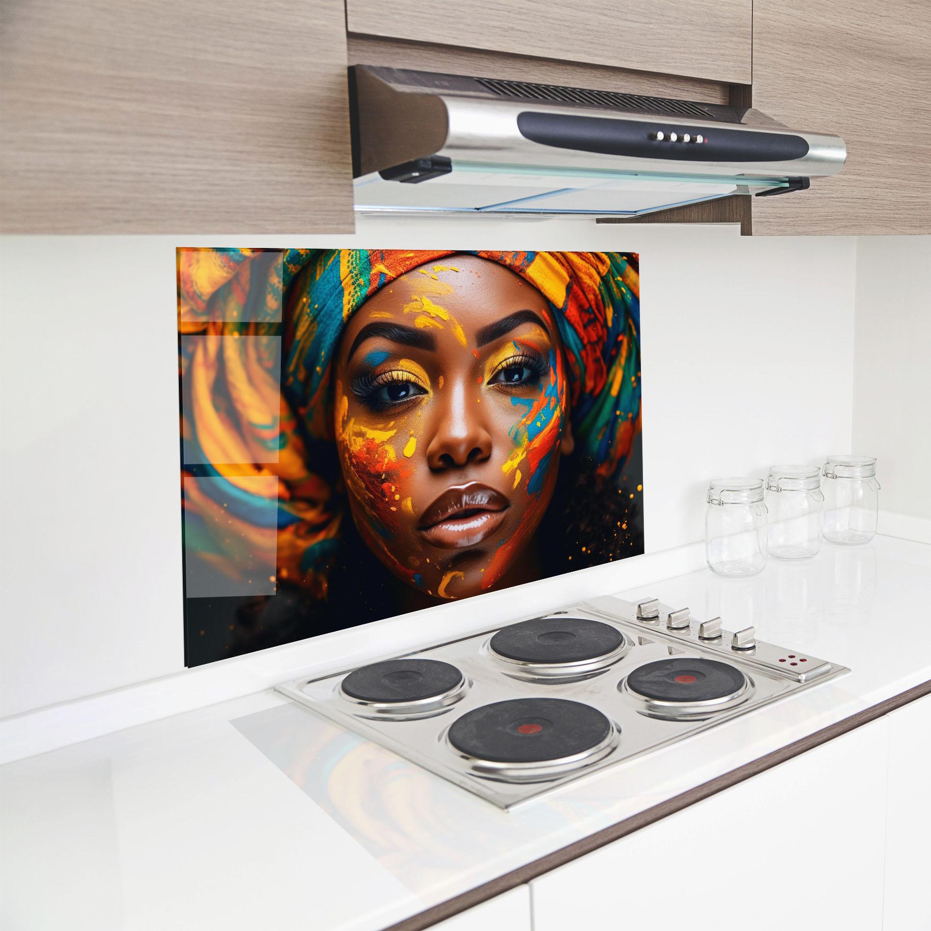 Panou Sticla Bucatarie Creative Makeup Art mockup 8