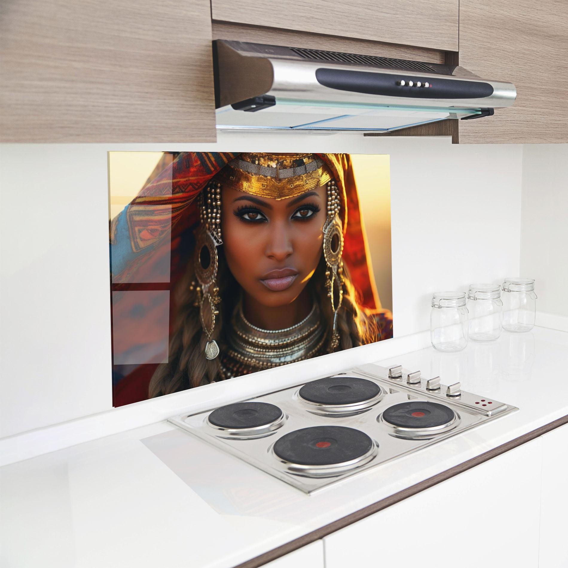 Panou Sticla Bucatarie Unique Smokey Eyes mockup 8