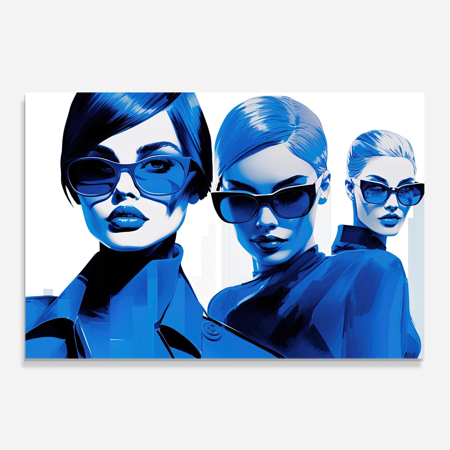 Panou Sticla Bucatarie 3 Blue Women mockup 0