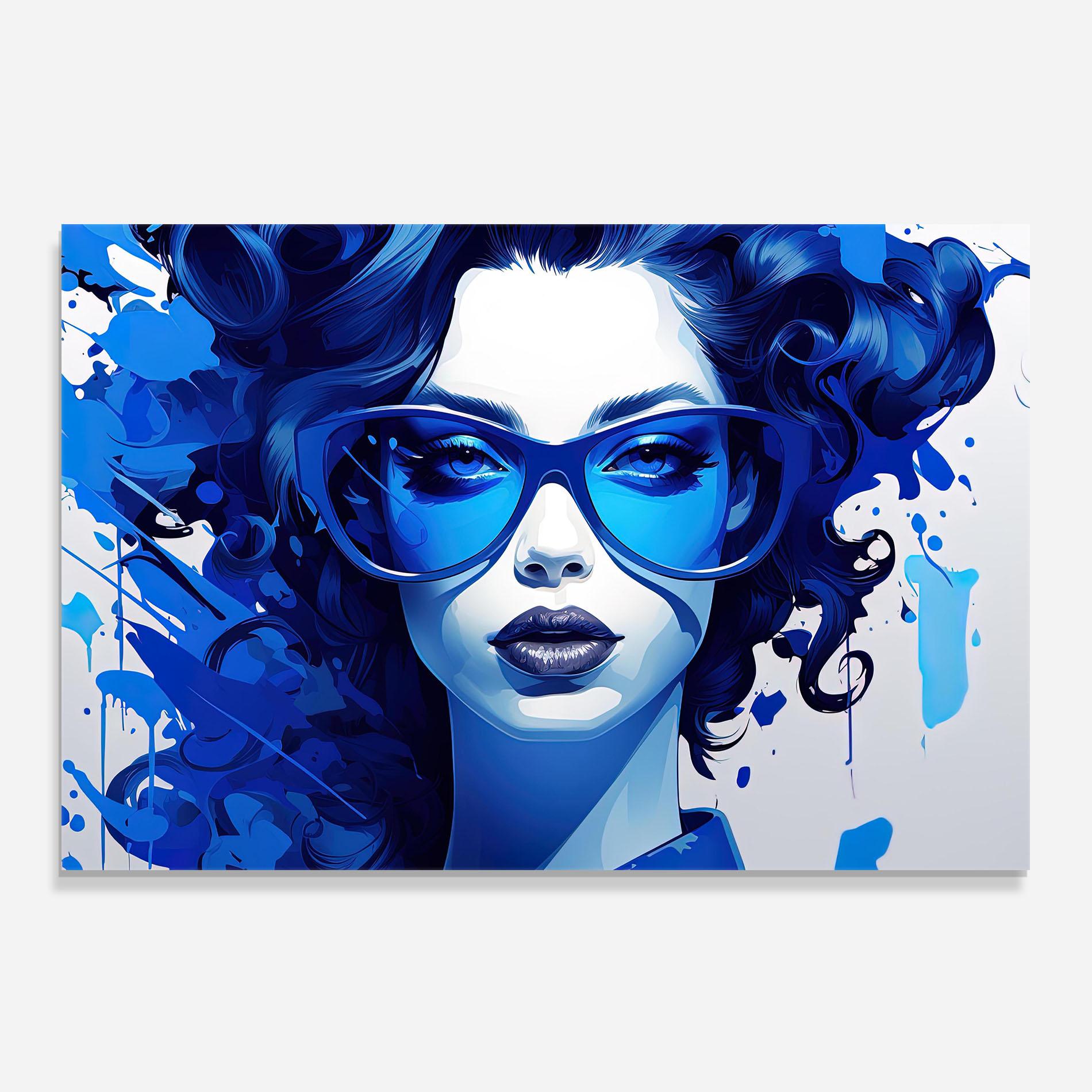 Panou Sticla Bucatarie Big Blue Glasses mockup 0