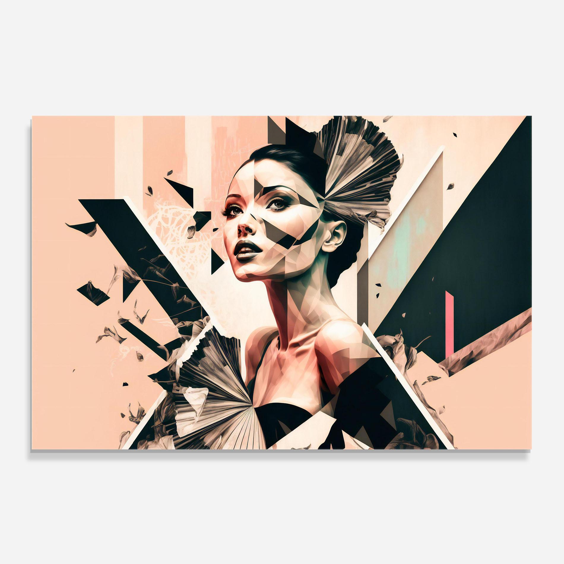 Panou Sticla Bucatarie Fashionista Design mockup 0