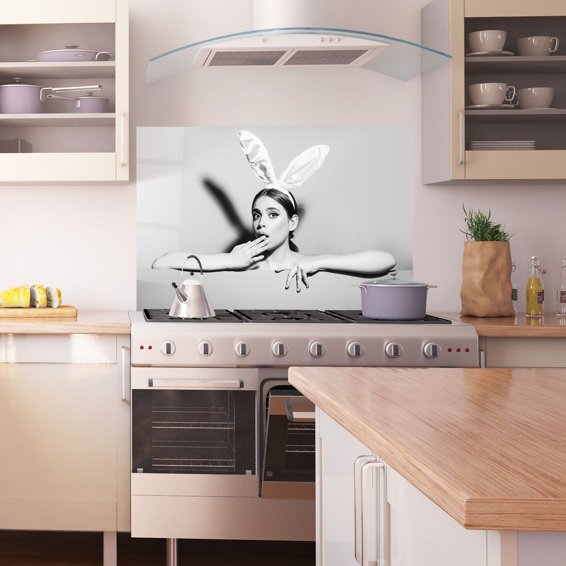 Bunny Ears Peeking mockup 1