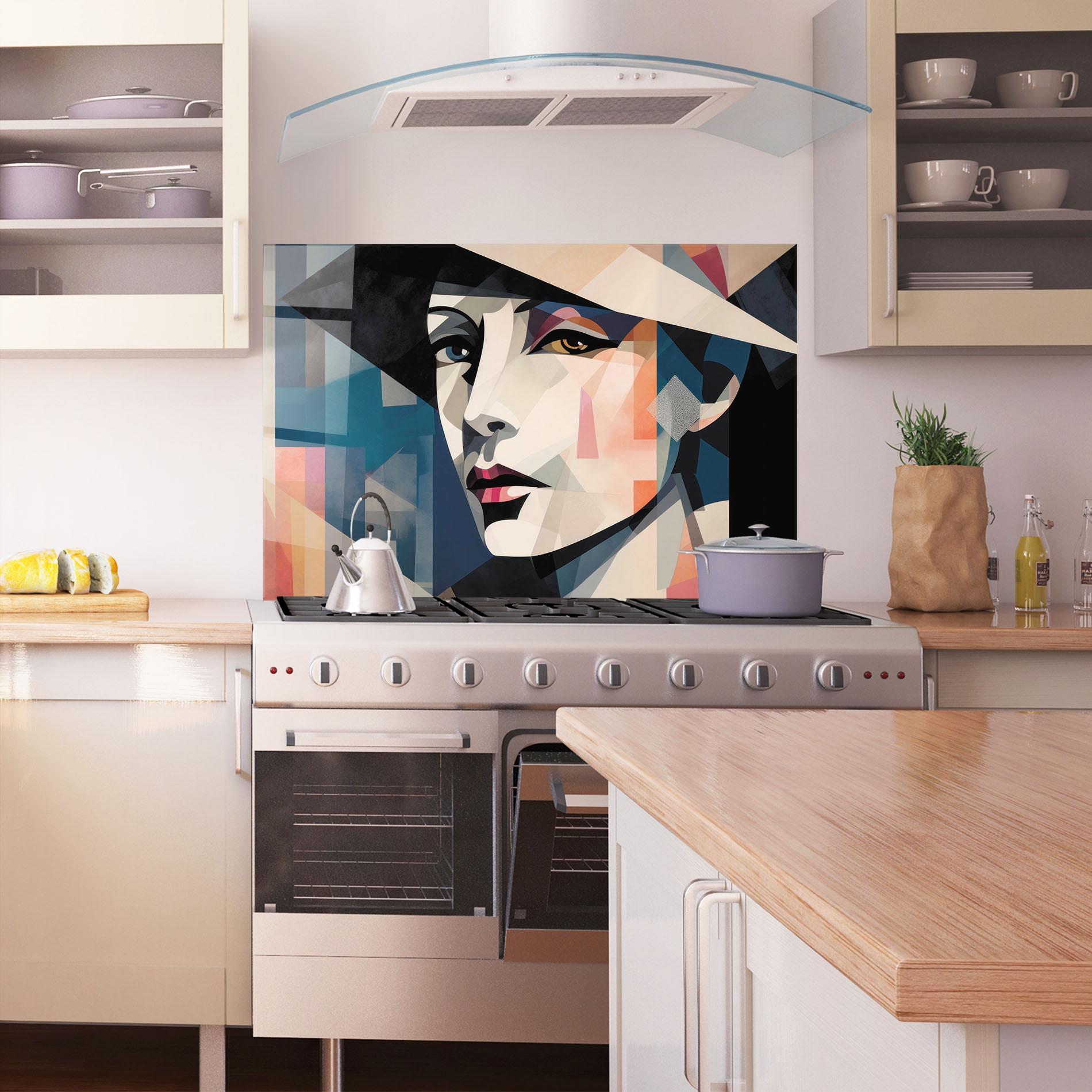 Panou Sticla Bucatarie Chicago Portrait mockup 1