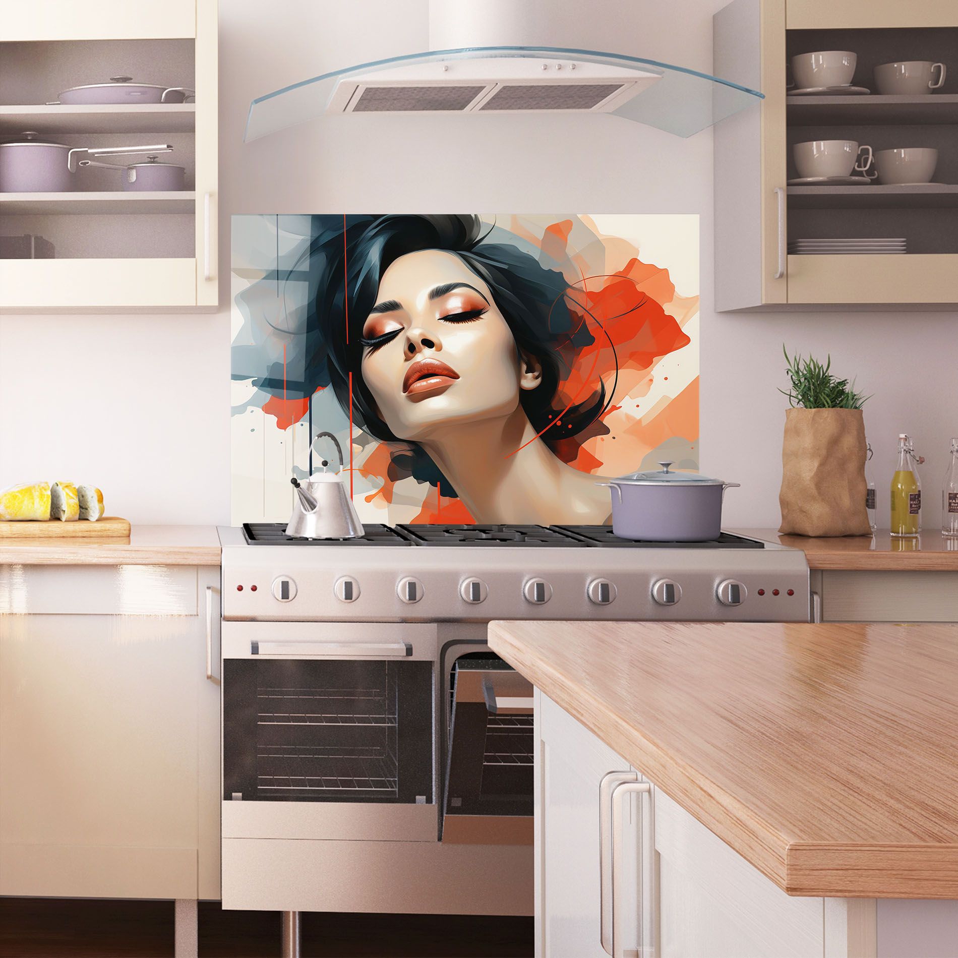 Pretty Woman On Red mockup 1