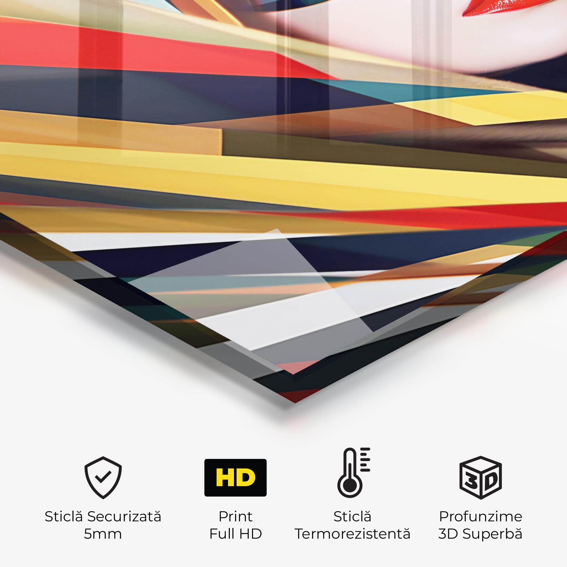 Panou Sticla Bucatarie Colorful Sunglasses mockup 2