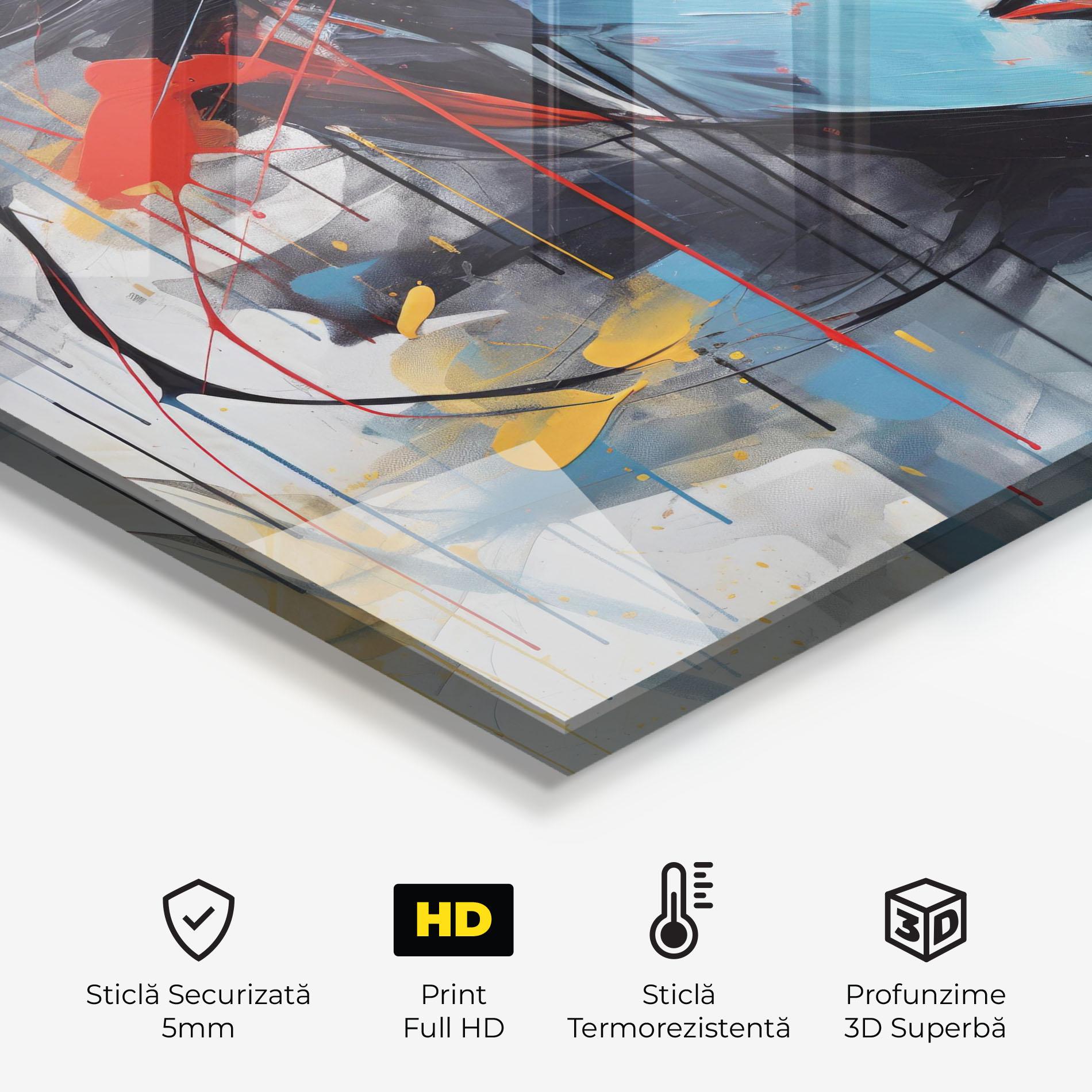 Panou Sticla Bucatarie Edgy Woman mockup 2