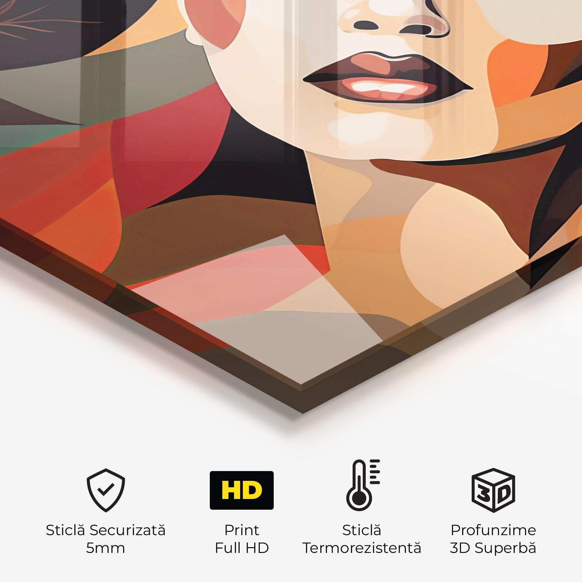 Panou Sticla Bucatarie Modern Makeup mockup 2