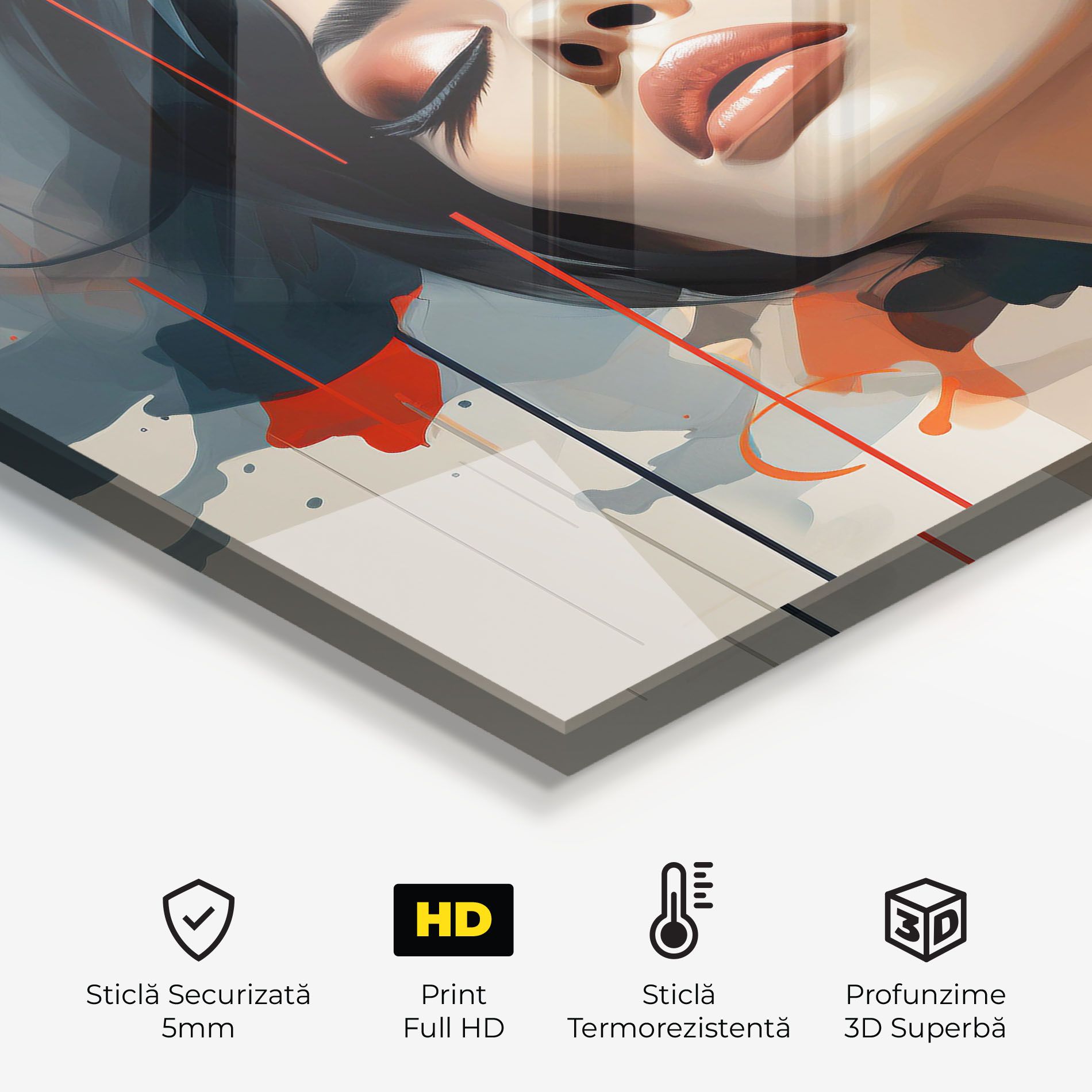 Pretty Woman On Red mockup 2