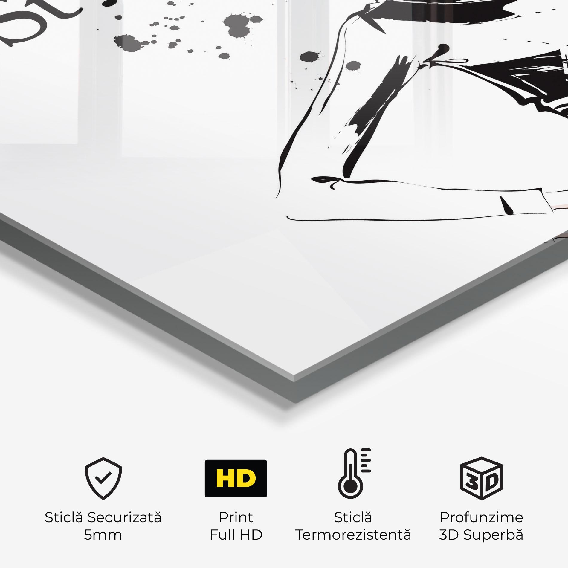 Panou Sticla Bucatarie Woman And Her Style mockup 2