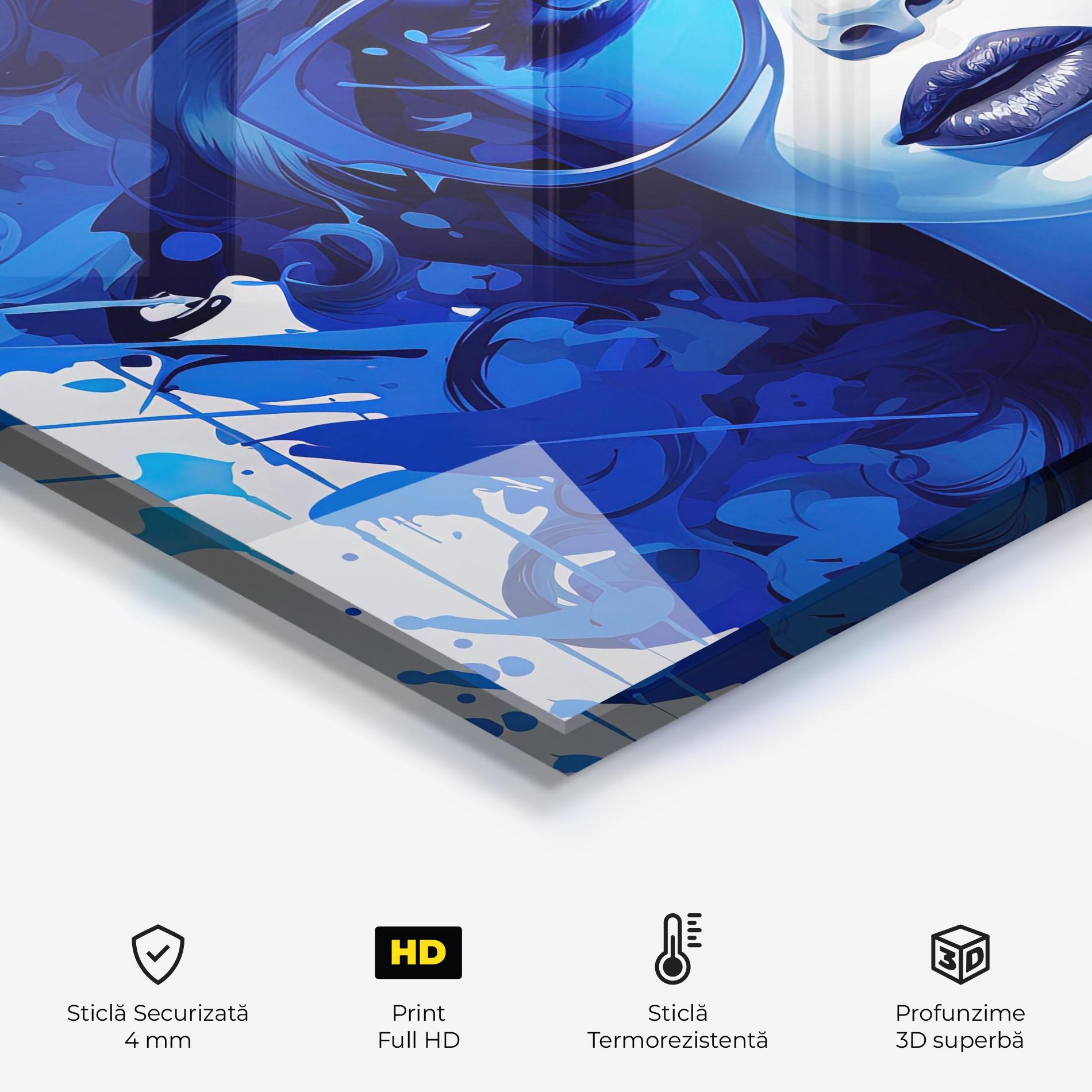 Panou Sticla Bucatarie Big Blue Glasses mockup 2