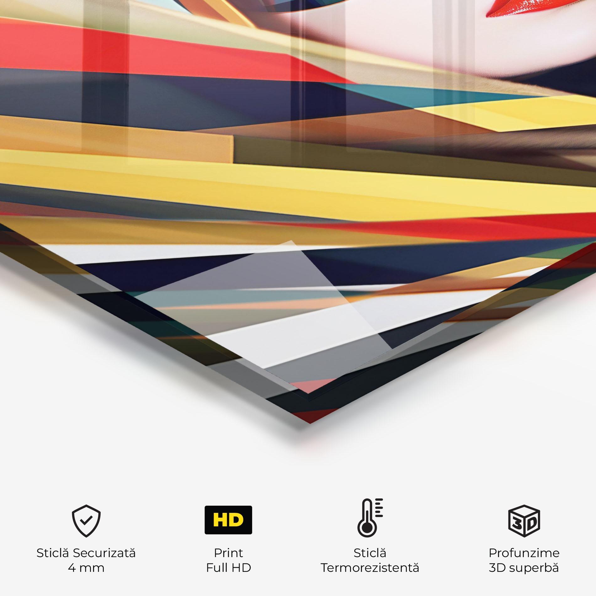 Panou Sticla Bucatarie Colorful Sunglasses mockup 2