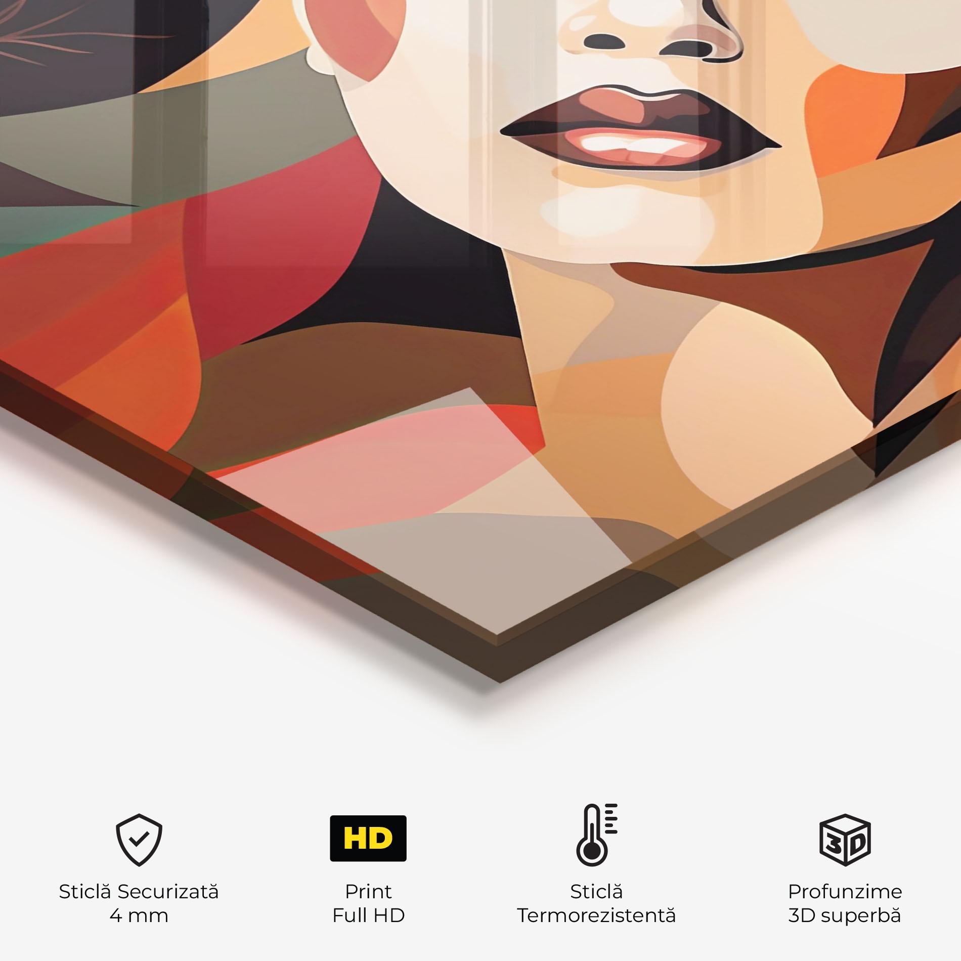 Panou Sticla Bucatarie Modern Makeup mockup 2