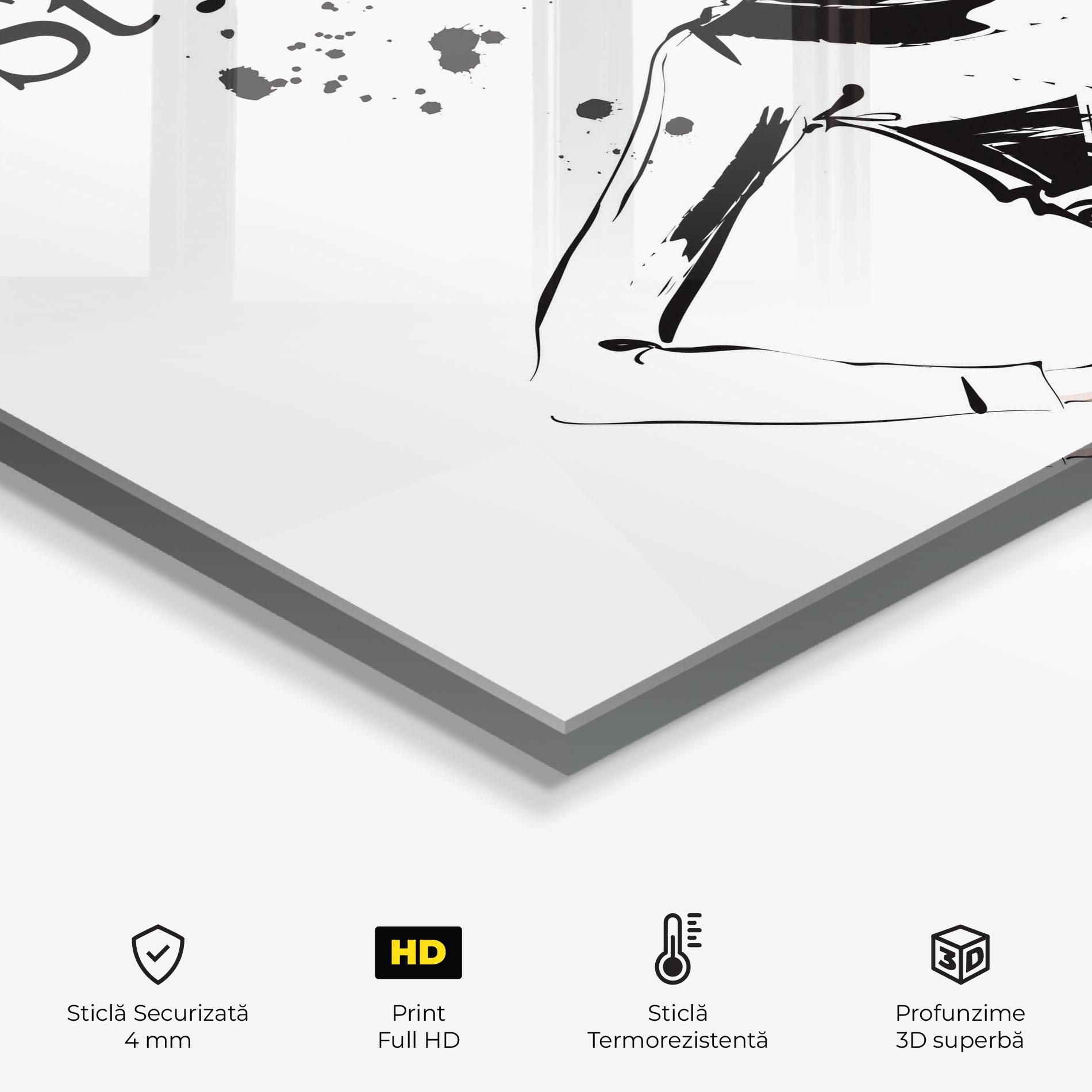 Panou Sticla Bucatarie Woman And Her Style mockup 2