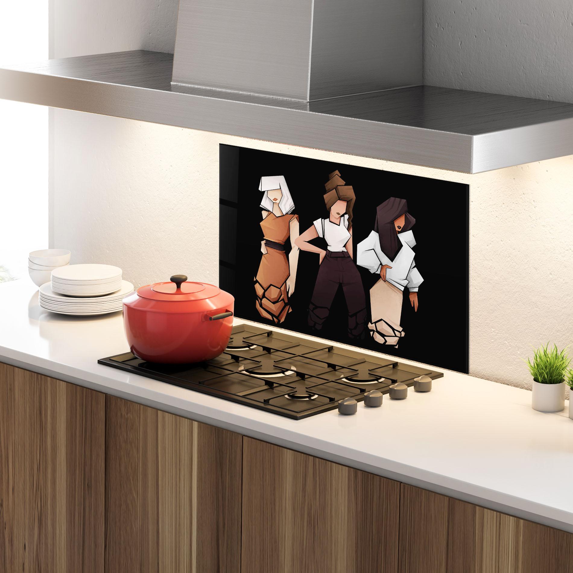 Panou Sticla Bucatarie Bussines Women mockup 4