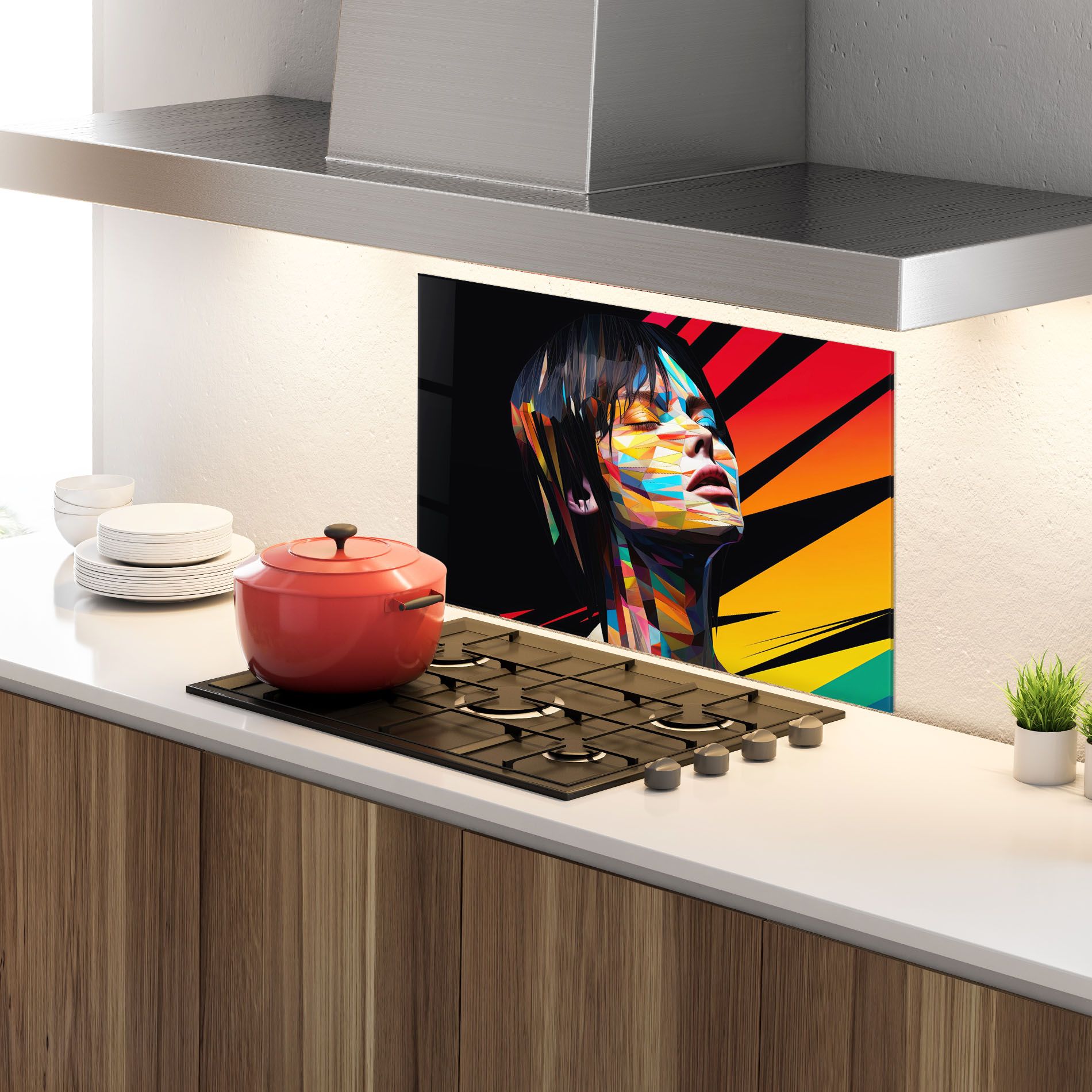 Glitchy Woman mockup 4