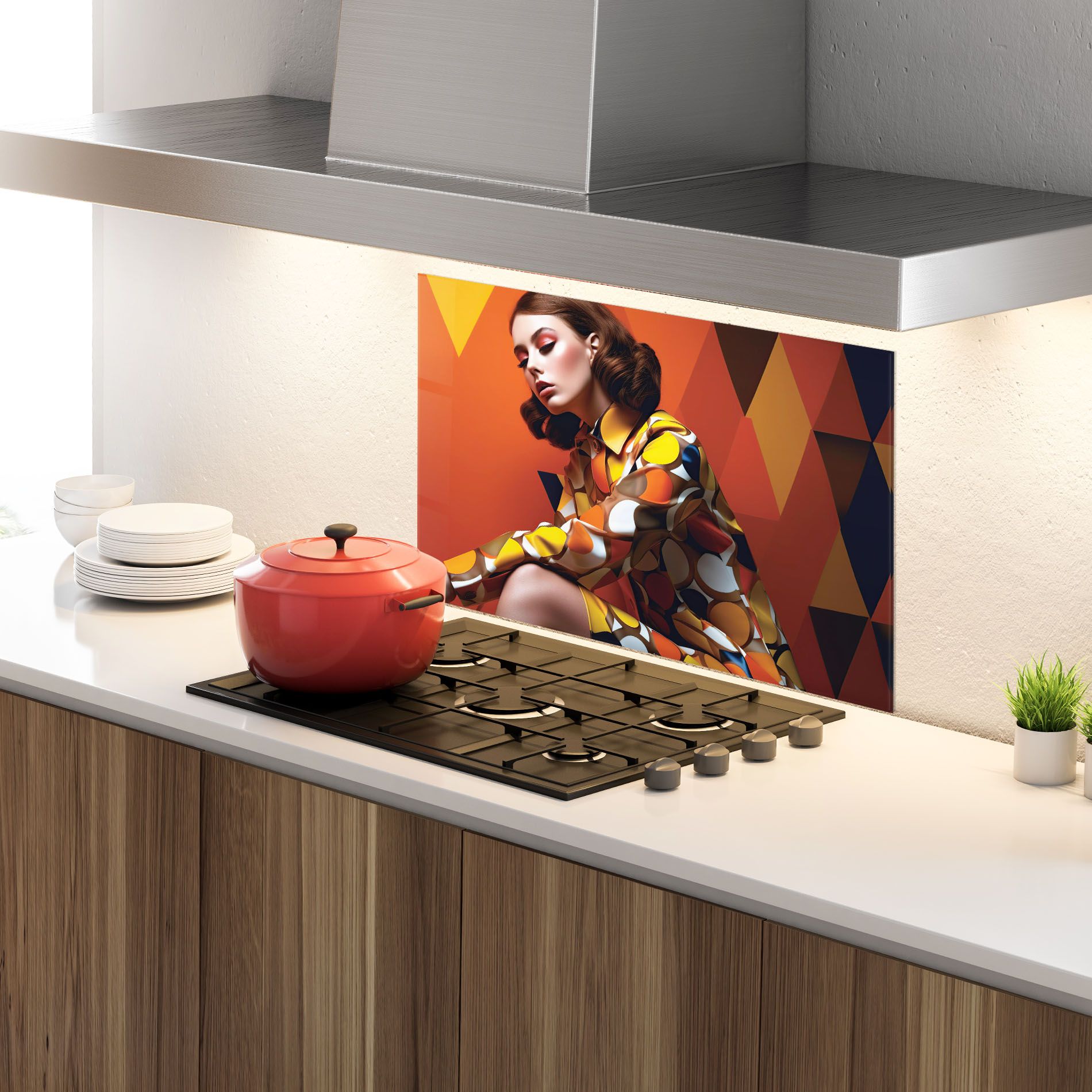 Orange Fashion Design mockup 4