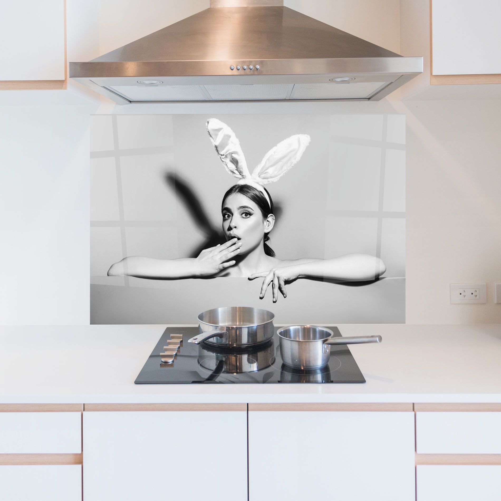 Bunny Ears Peeking mockup 5
