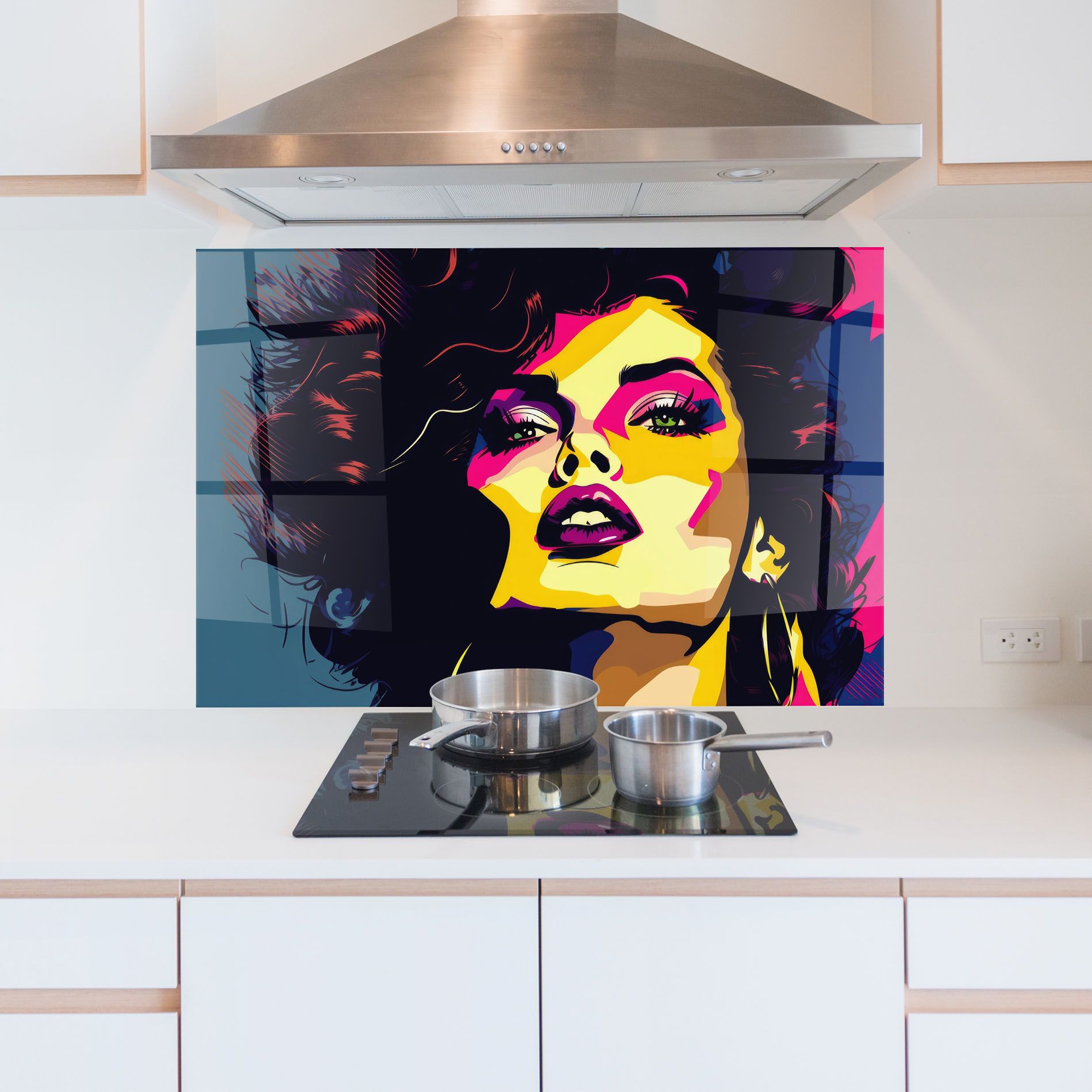 Pop Art Portrait Woman mockup 5