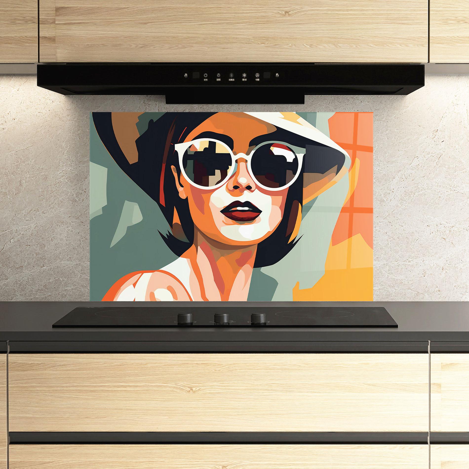 Panou Sticla Bucatarie Modern Design Style mockup 3