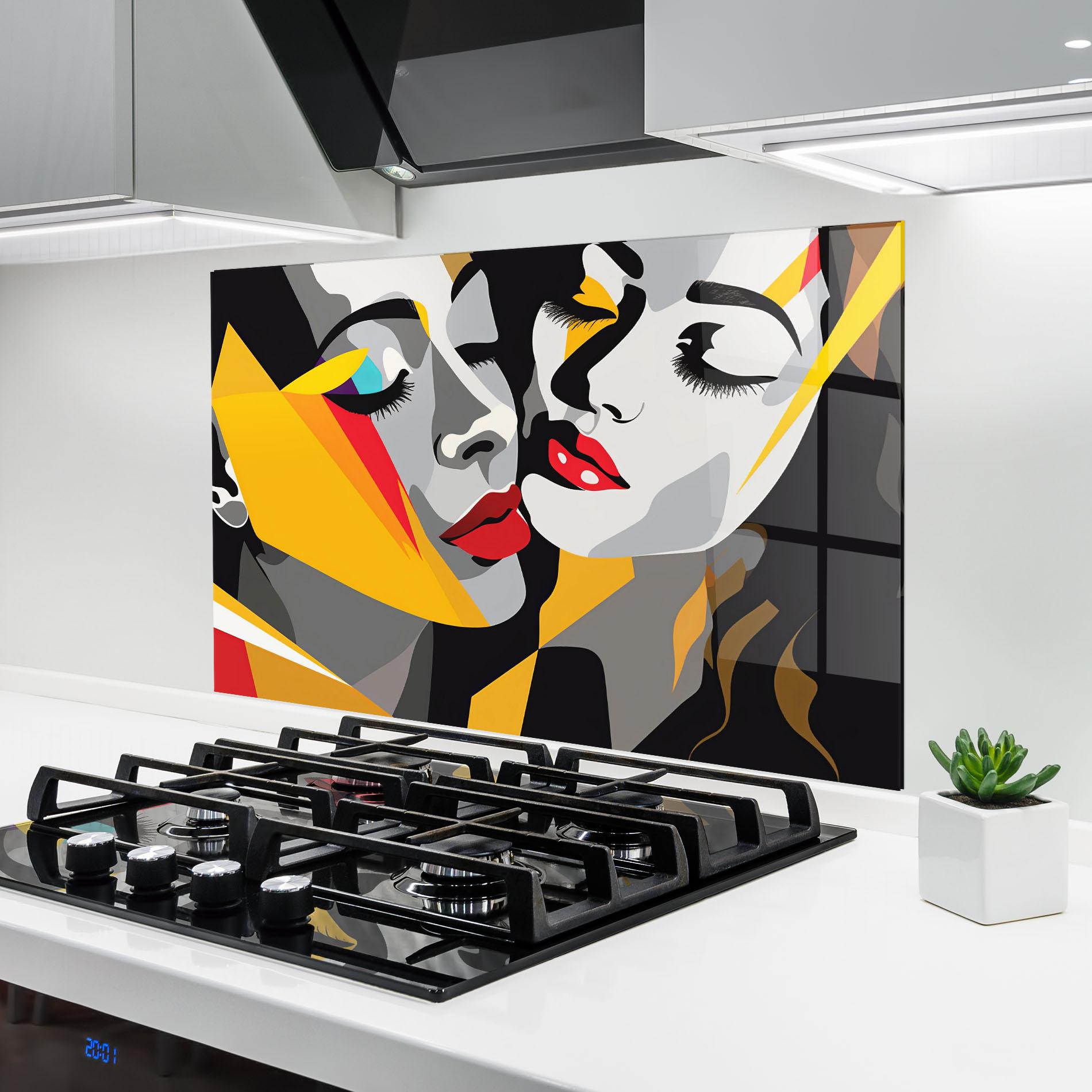 Panou Sticla Bucatarie Dreamy Modern Female mockup 6