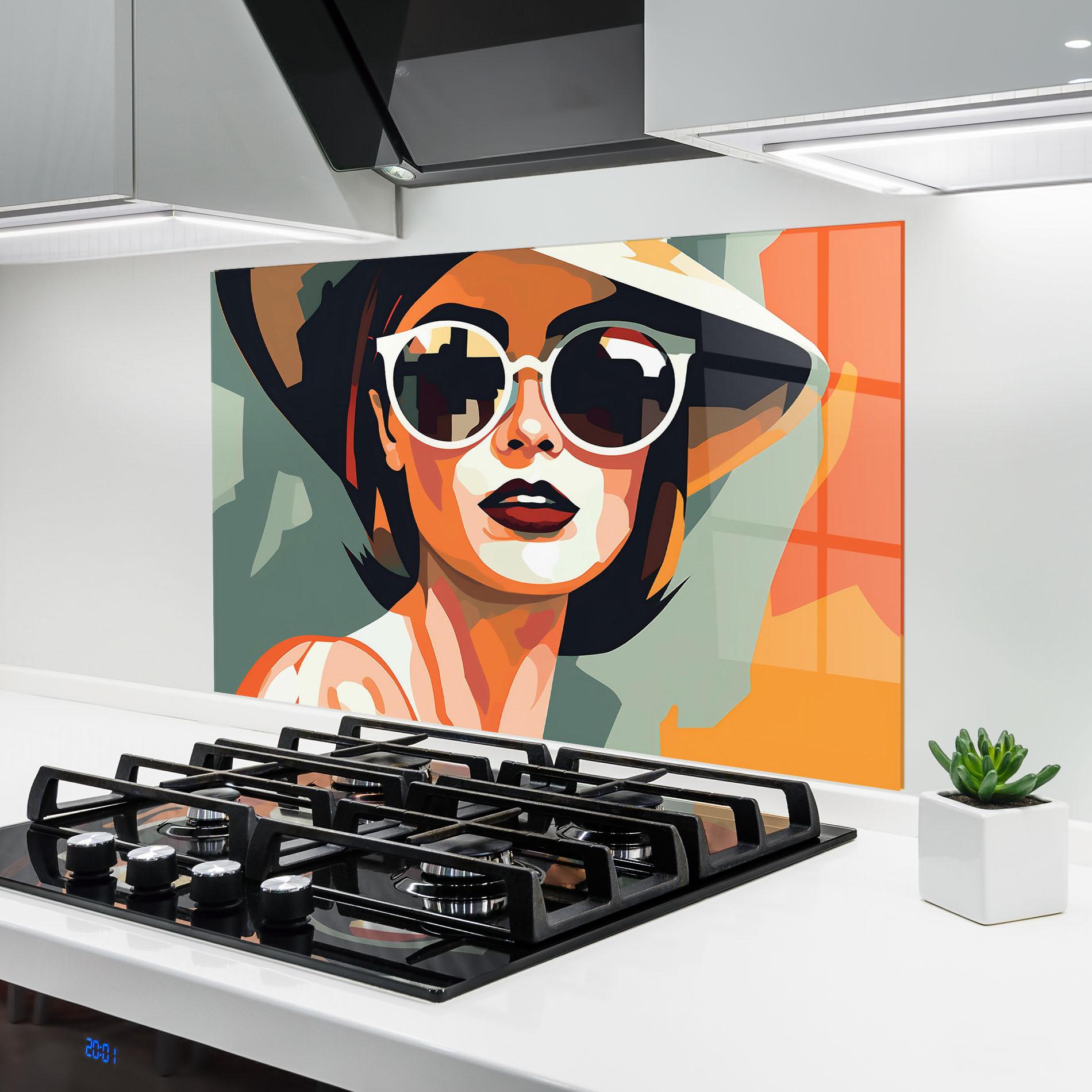 Panou Sticla Bucatarie Modern Design Style mockup 6