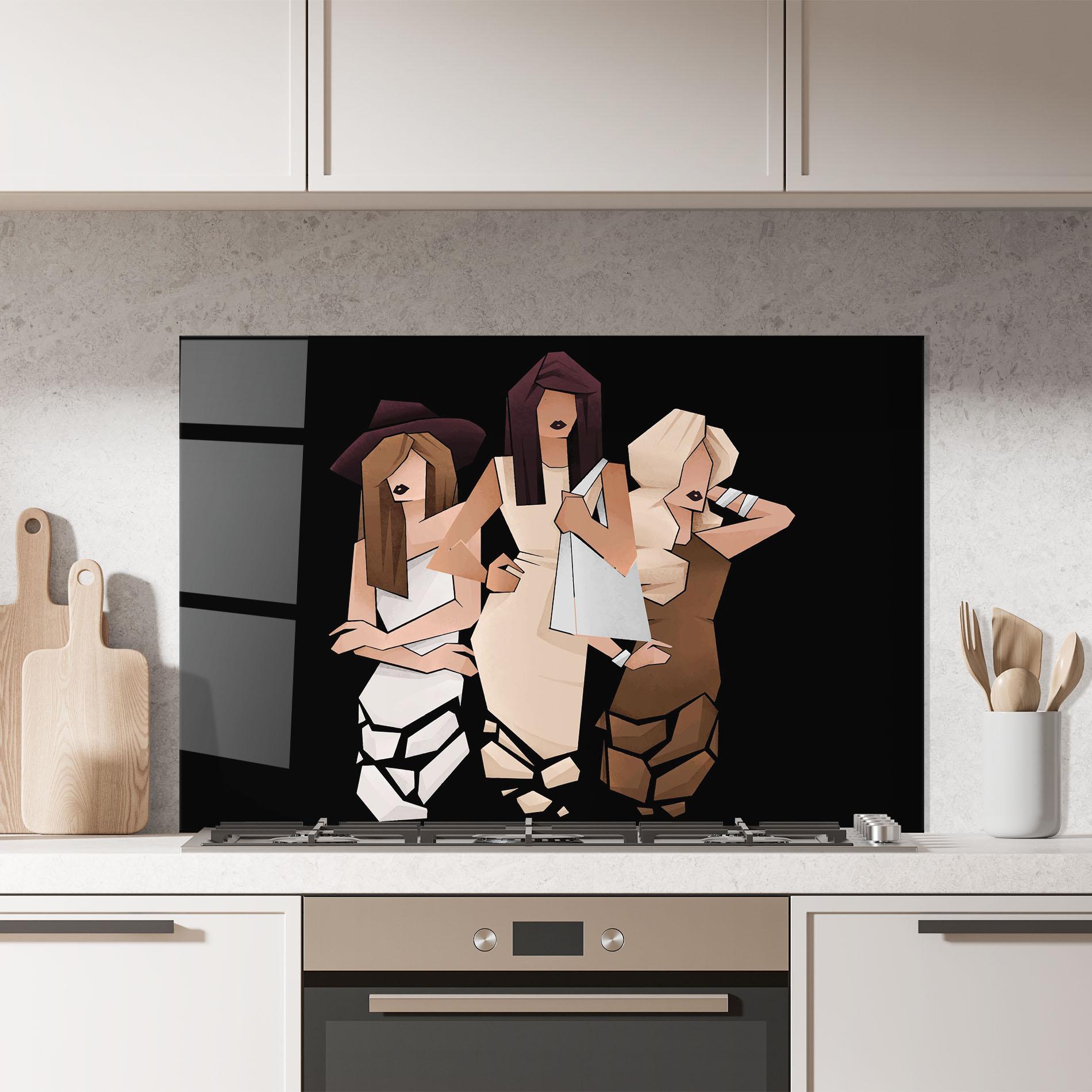 Panou Sticla Bucatarie Best Friends mockup 7