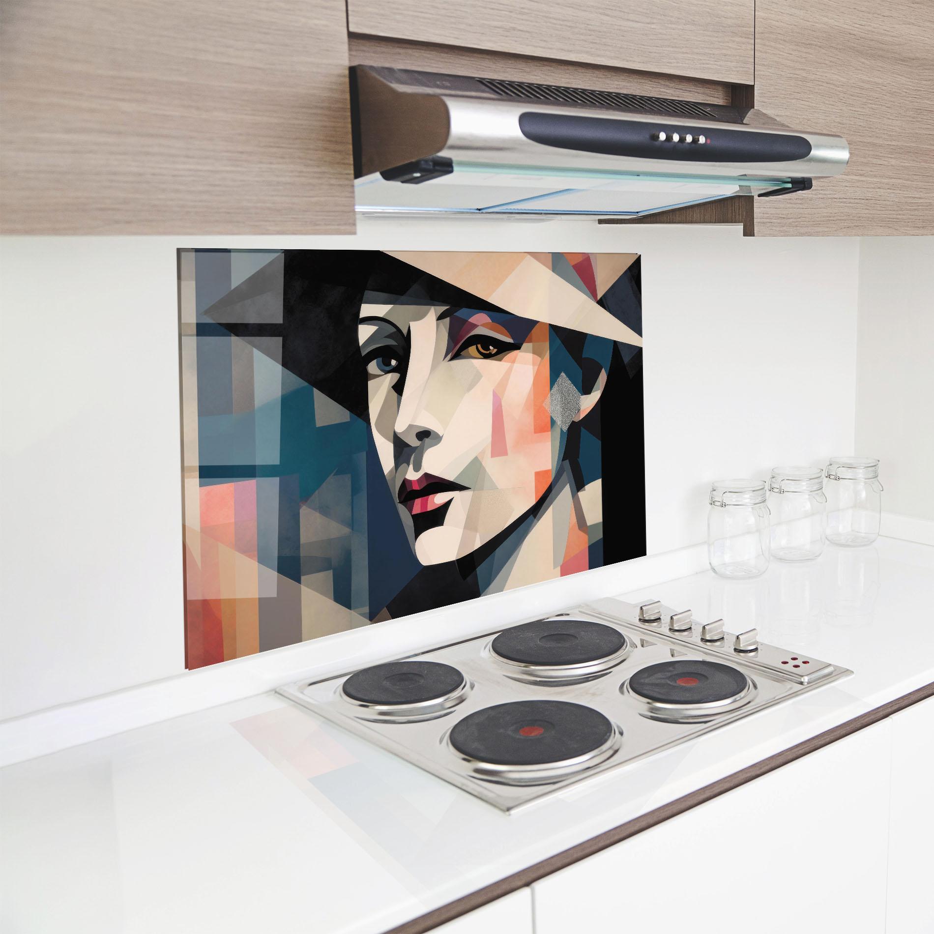 Panou Sticla Bucatarie Chicago Portrait mockup 8