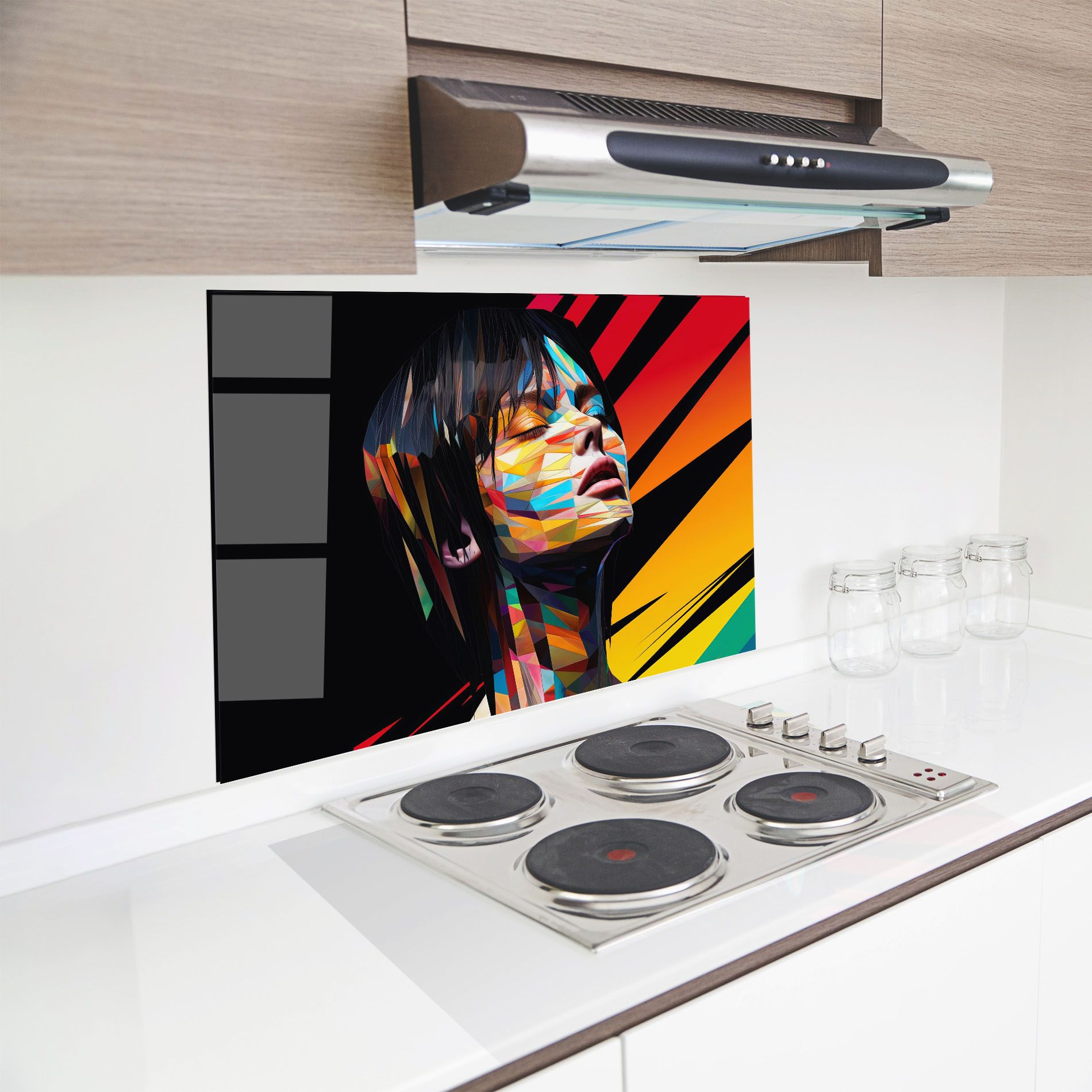 Glitchy Woman mockup 8