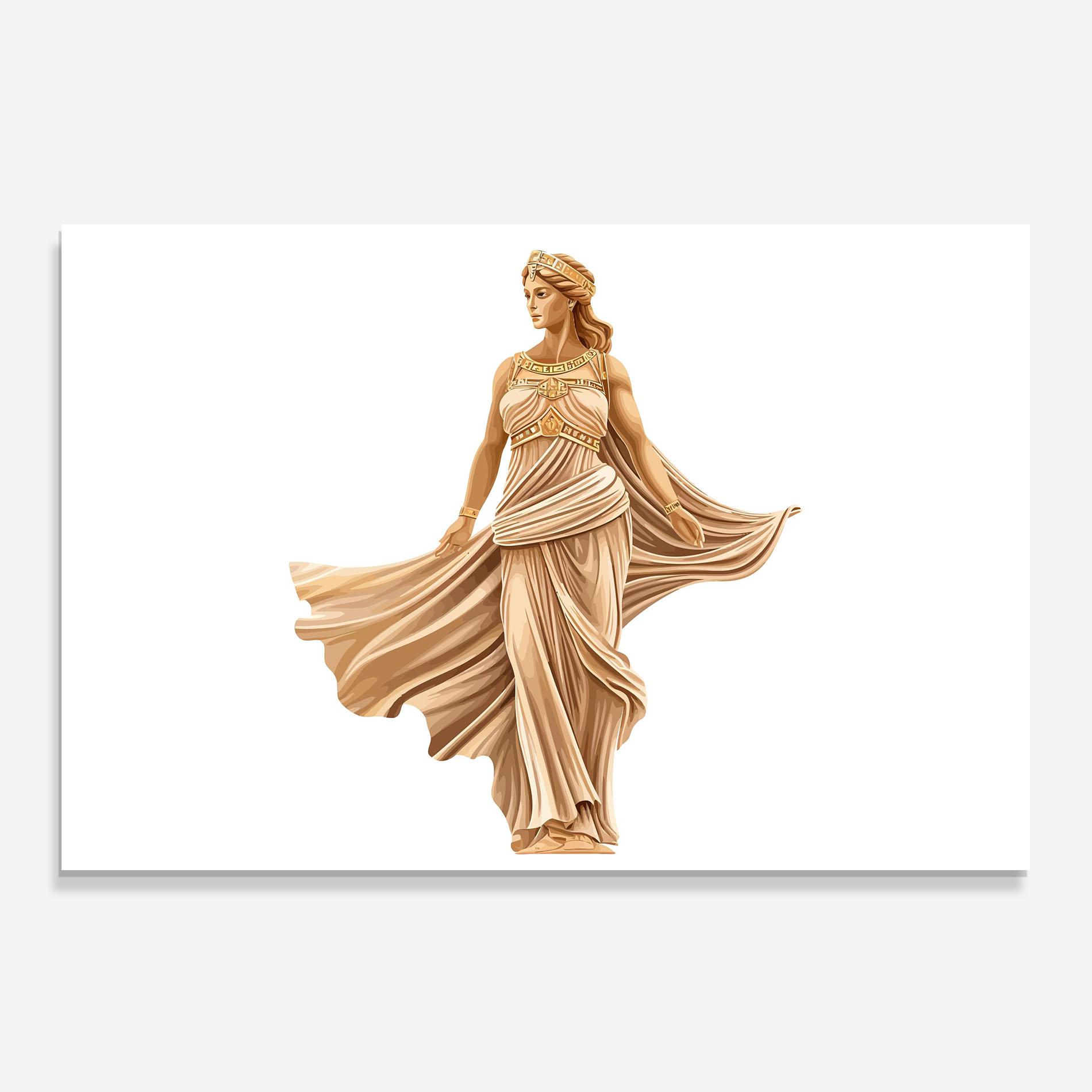 Panou Sticla Bucatarie Gold Statue mockup 0