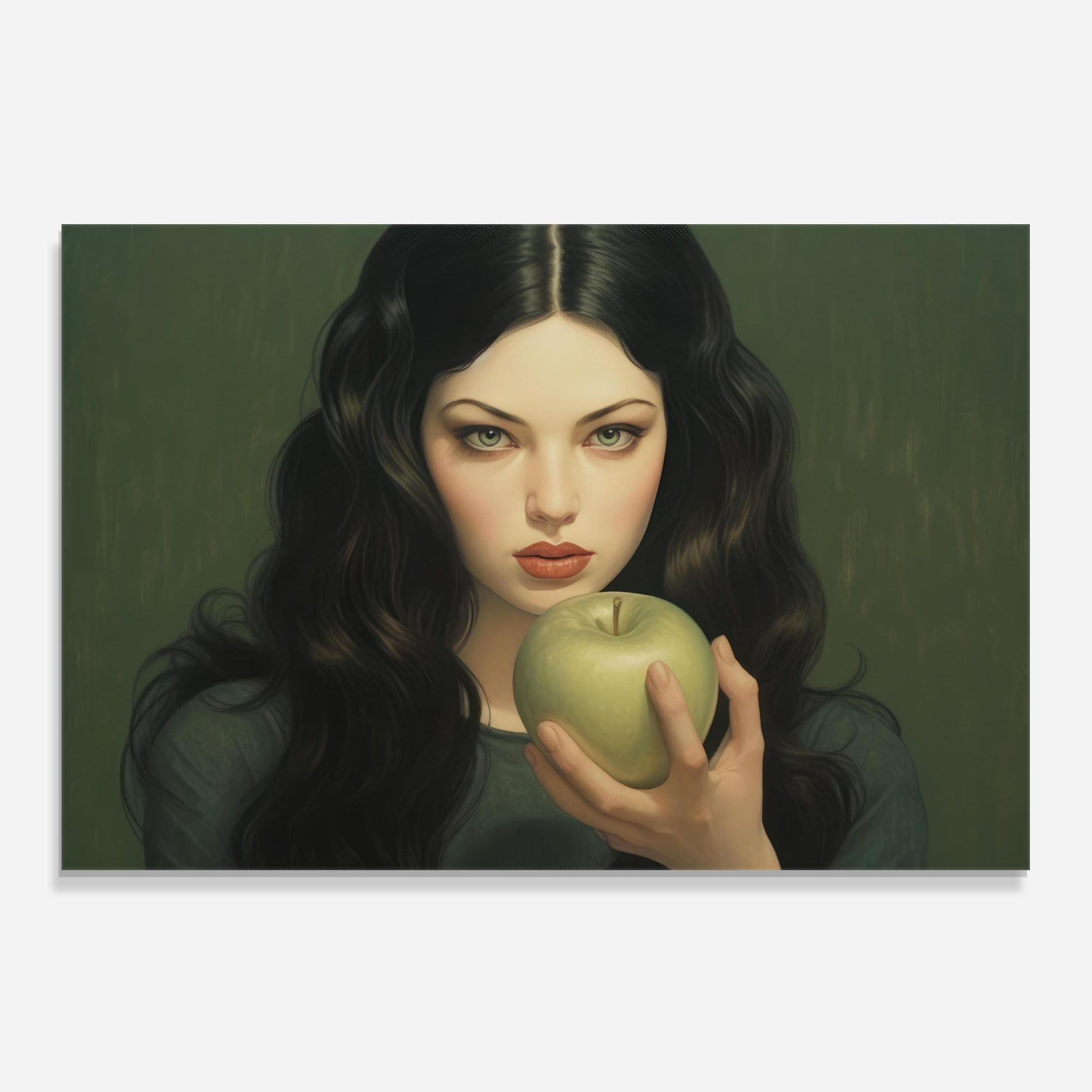 Green Apple Painting mockup 0