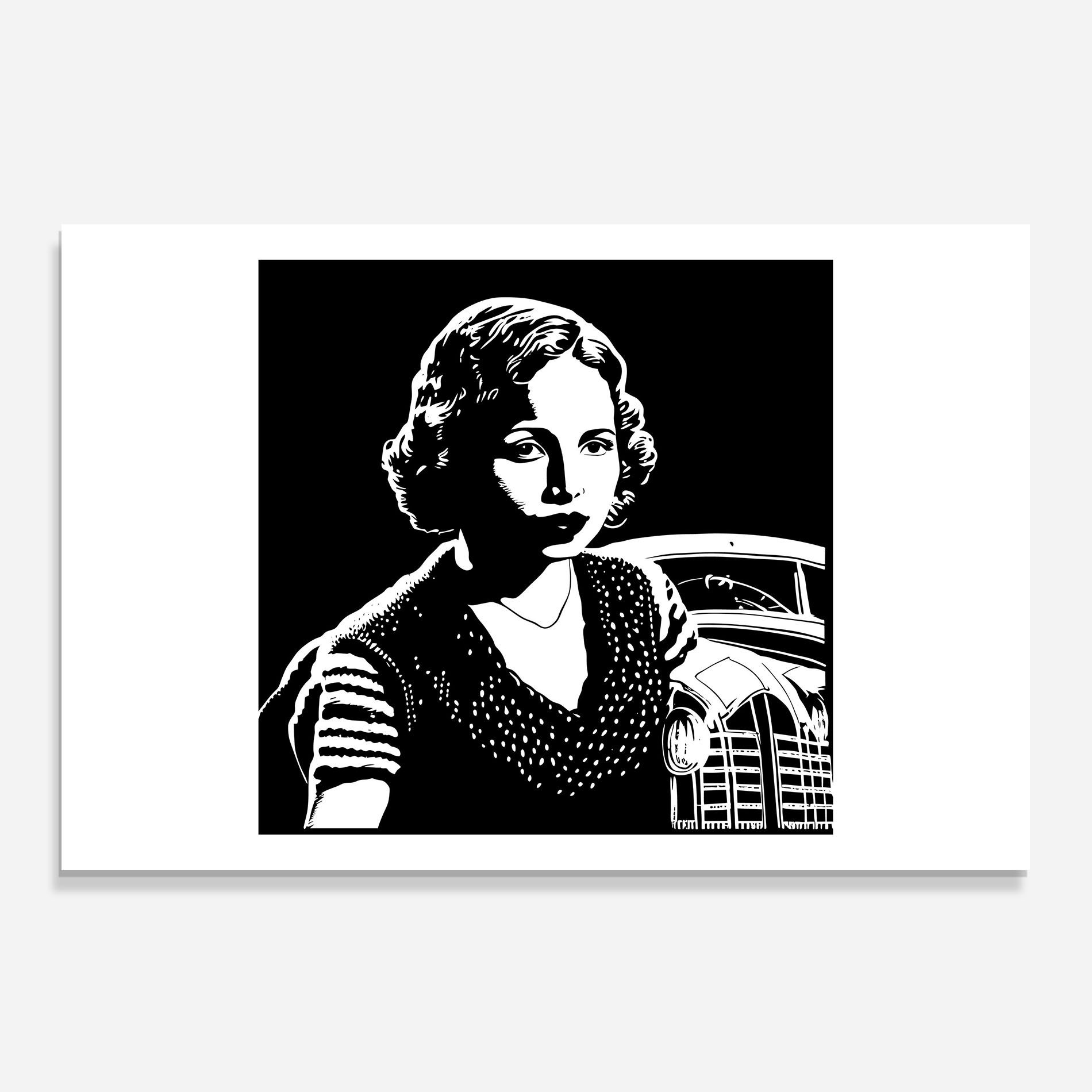 Retro Woman mockup 0