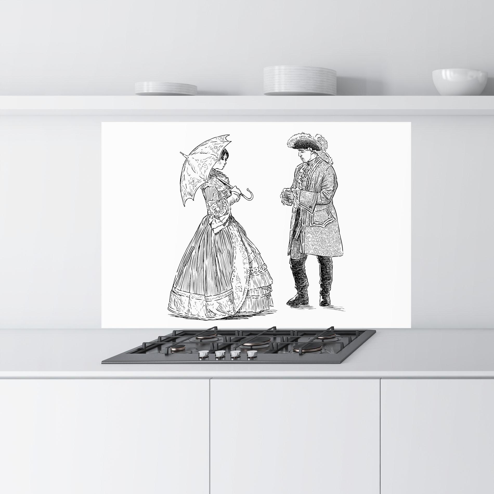 Panou Sticla Bucatarie Century Couple mockup 9