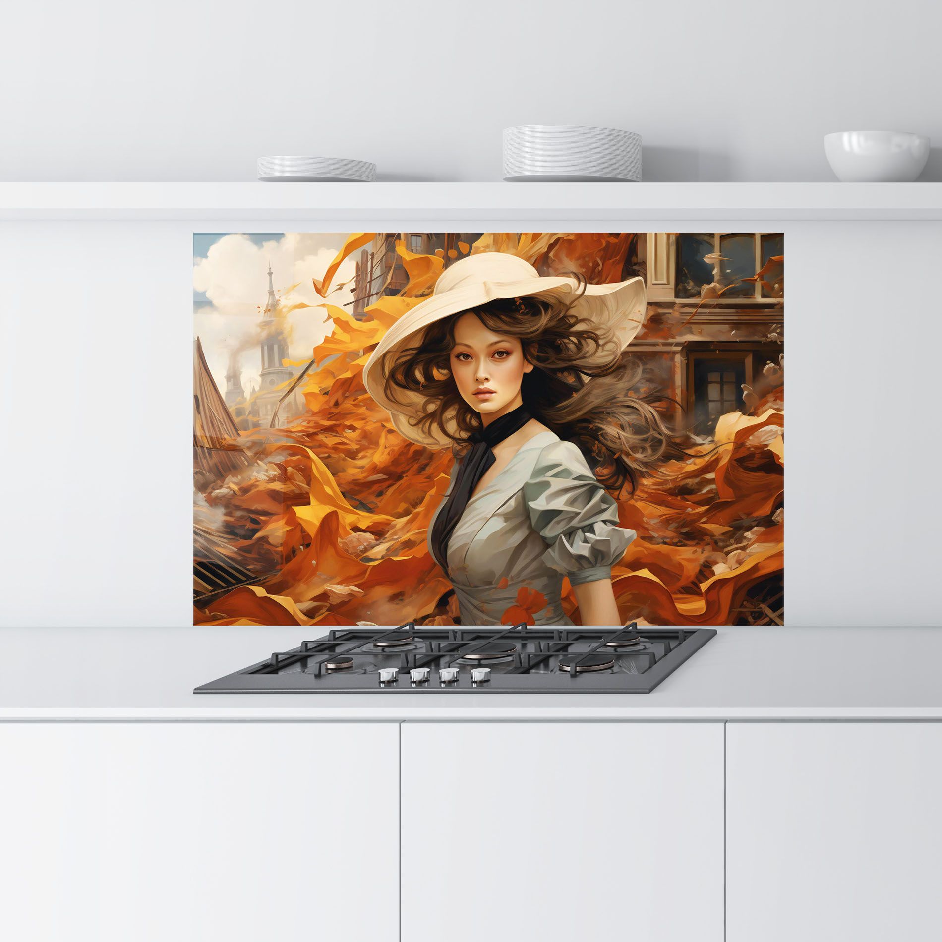 Vintage Outfit On Orange mockup 9