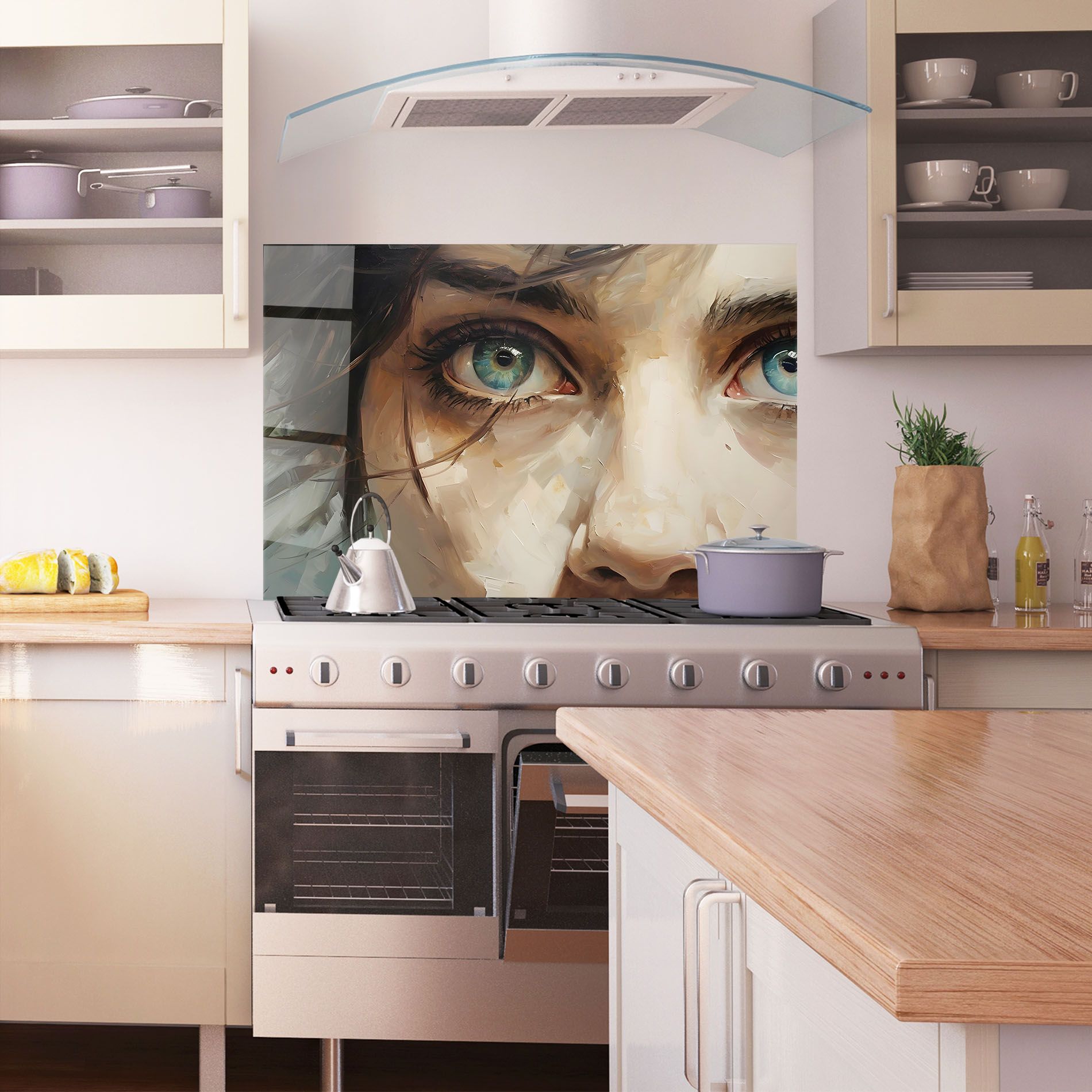 Vintage Blue Eyes Art mockup 1