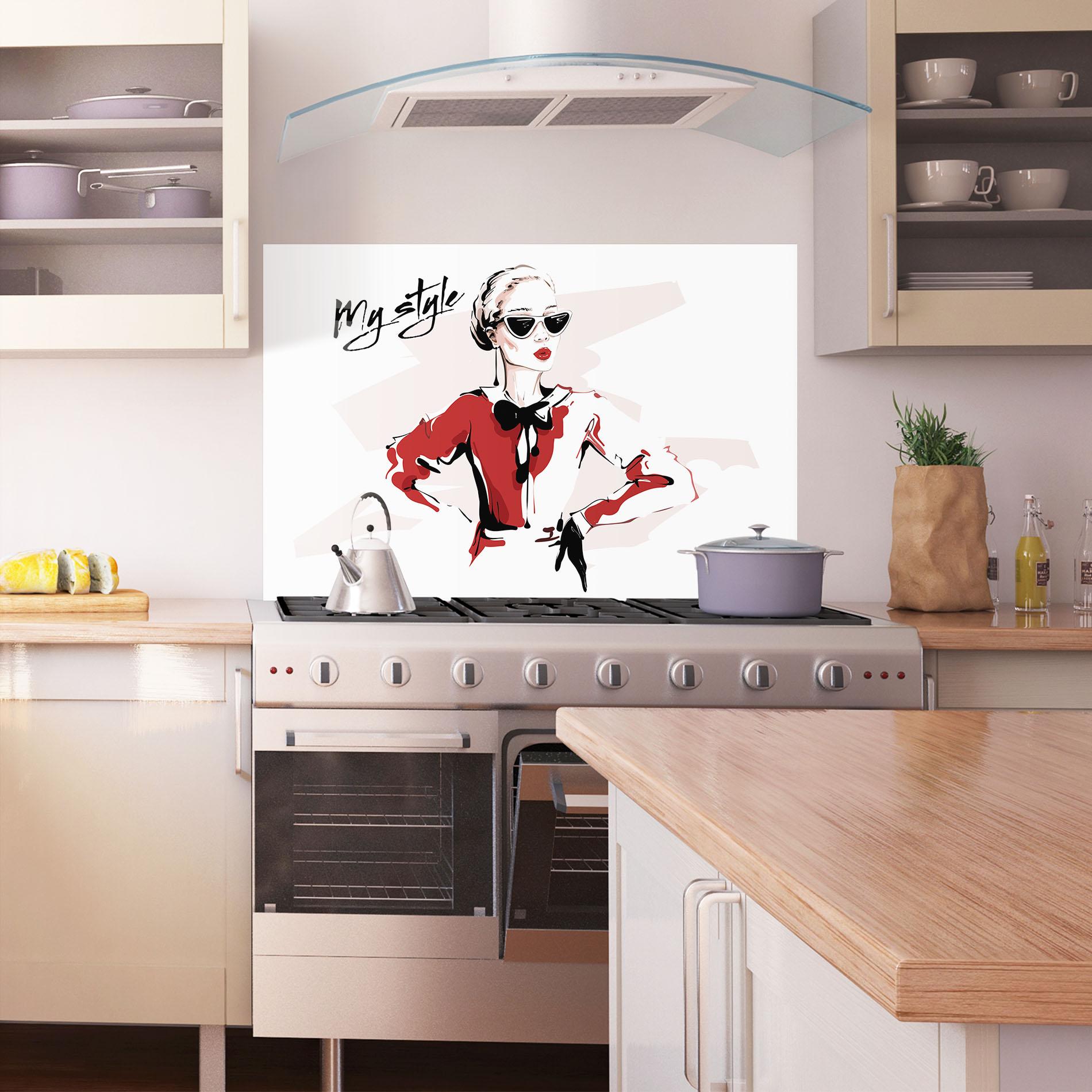 Panou Sticla Bucatarie Vintage My Style mockup 1