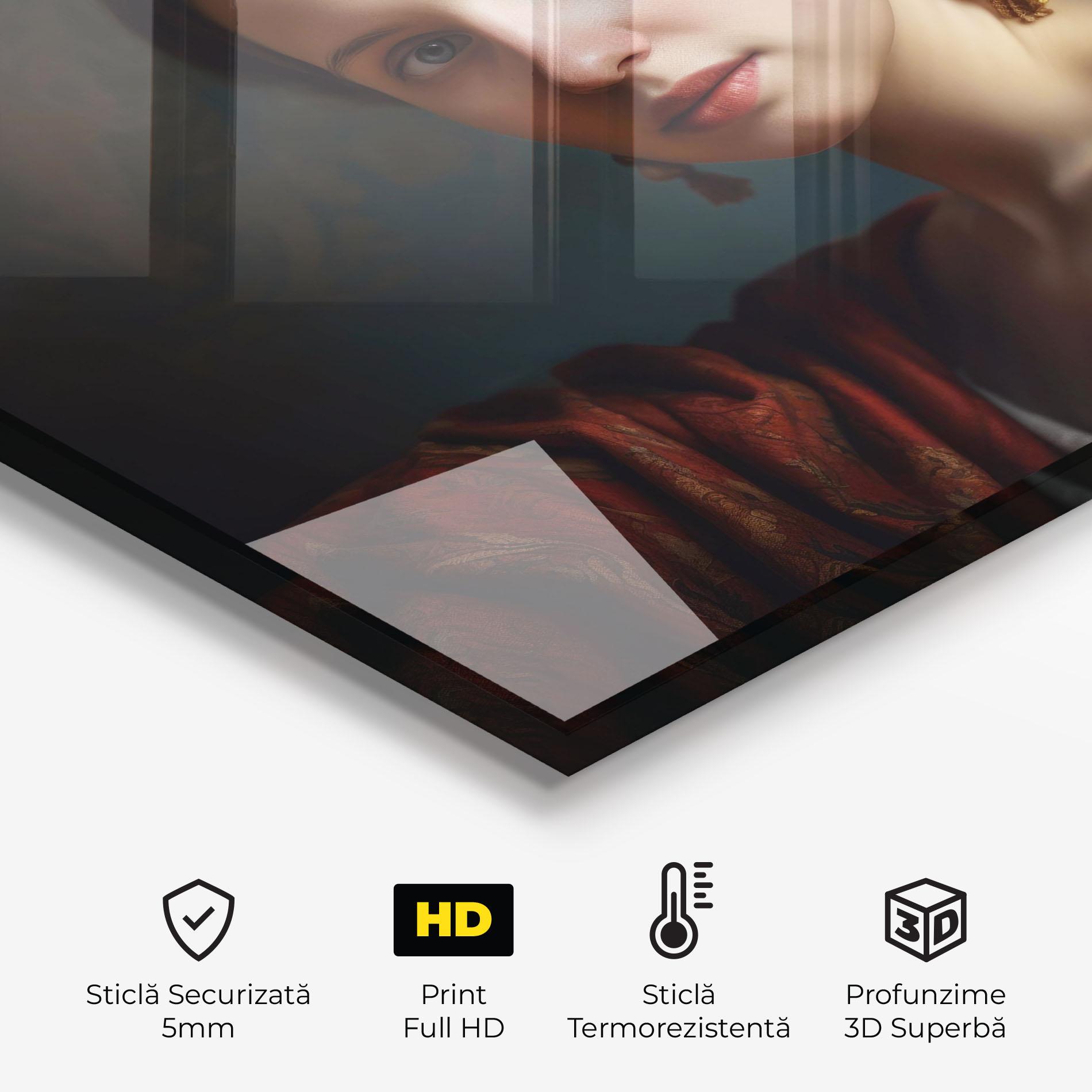 Panou Sticla Bucatarie Classical Painting mockup 2