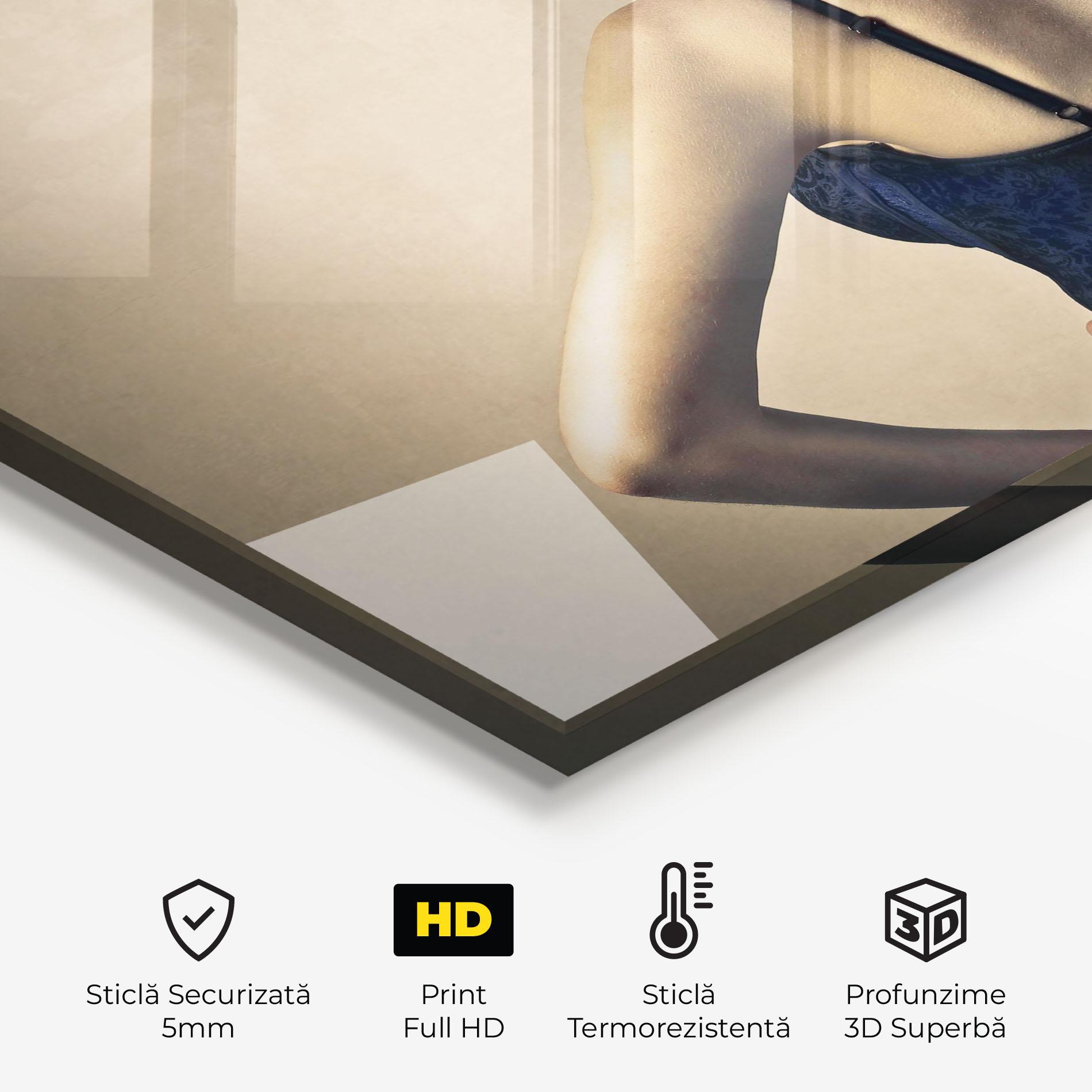 Panou Sticla Bucatarie Pin Up Girl mockup 2